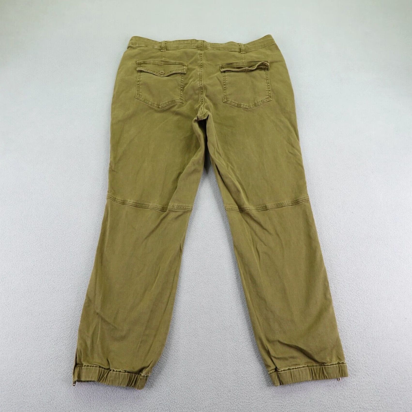 Anthropologie Anthropologie Pants Women 31 Brown Chino Tapered Ankle Zip Twill Relaxed Fit Bohemian Womens Size 34" / US 12 / IT 48 - 6 Thumbnail