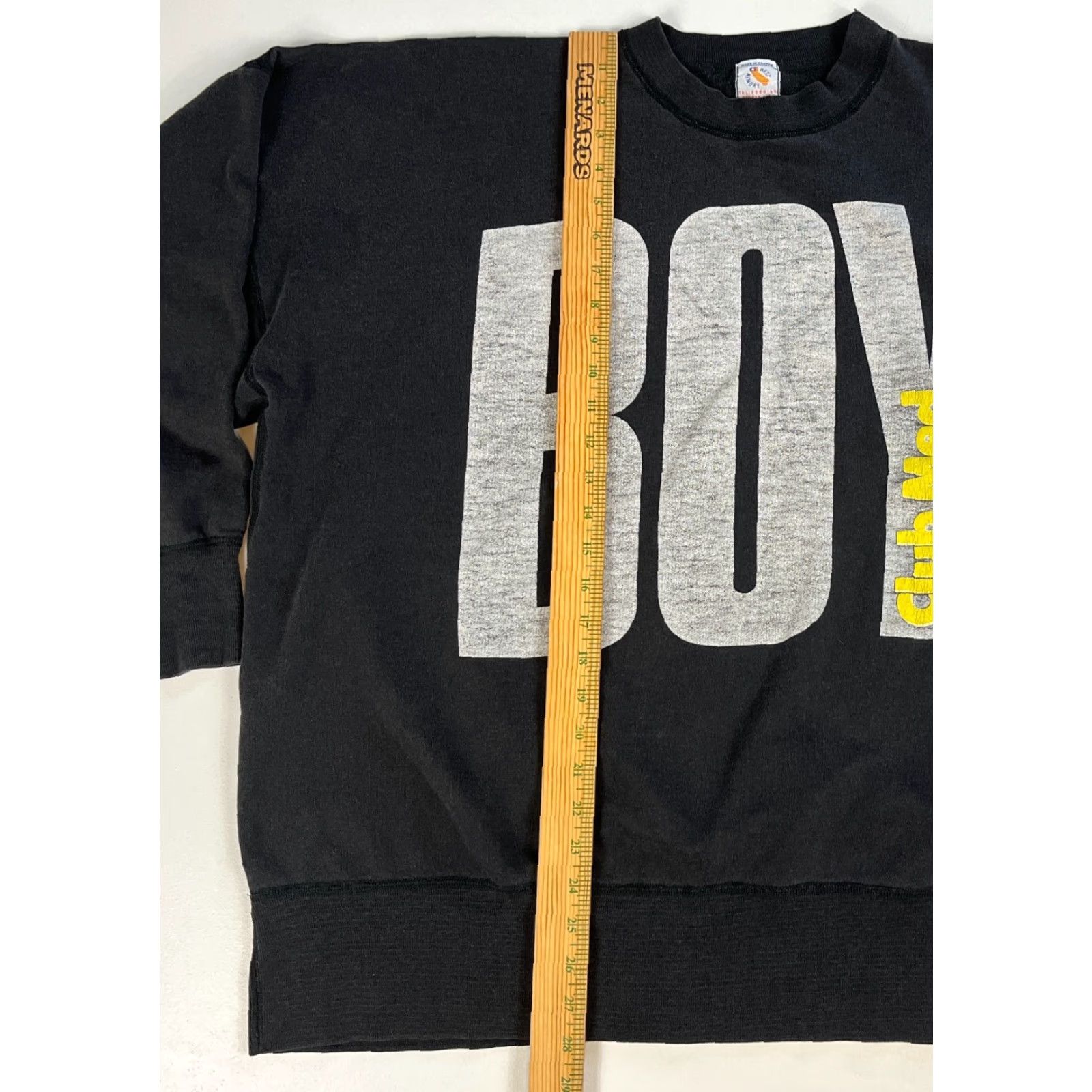 Vintage VINTAGE West Memory Men's Sweatshirt Crewneck Boy Club Med XL Black 90s Graphic Print Made in France Size US XL / EU 56 / 4 - 6 Thumbnail