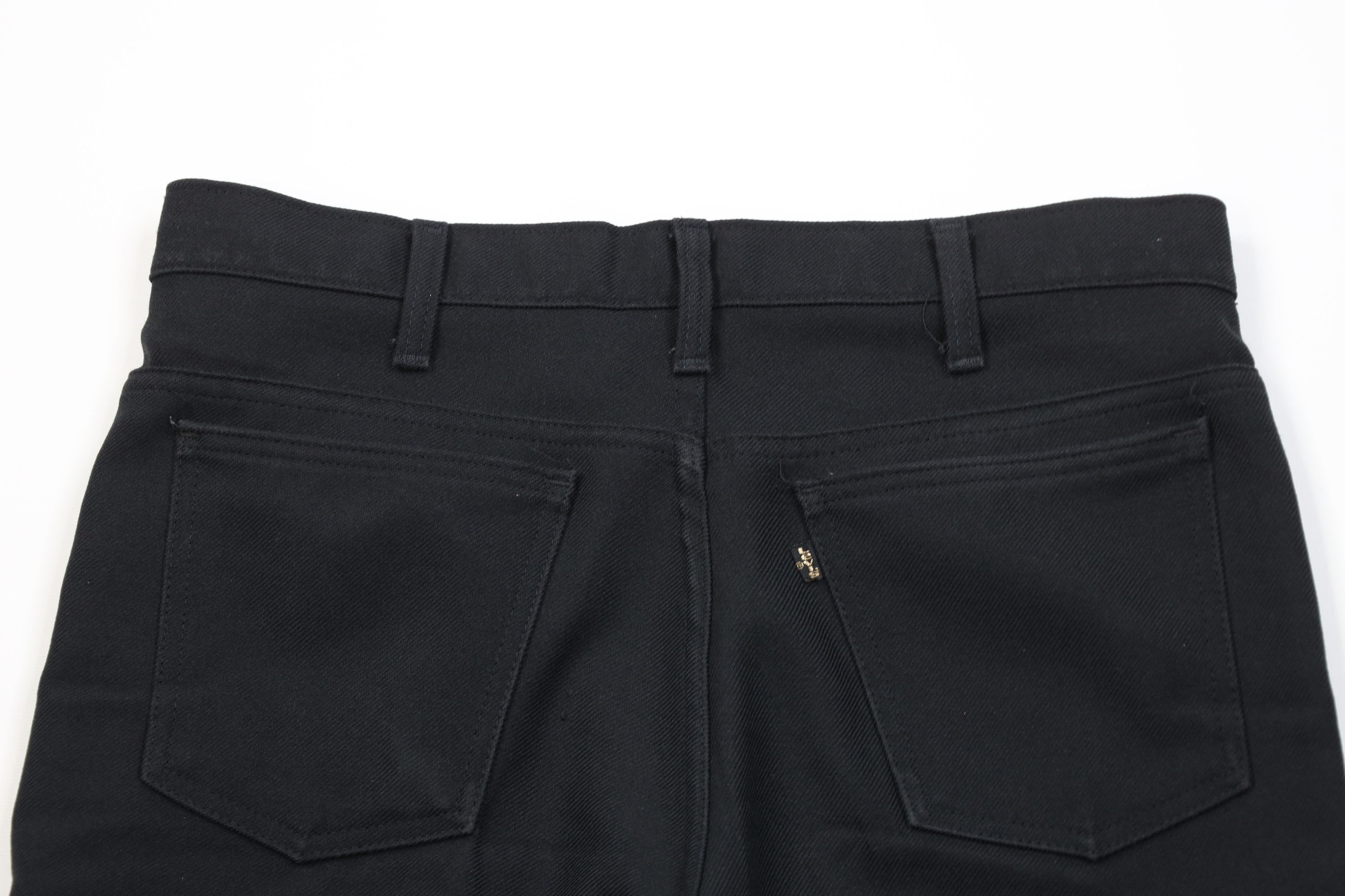 Levi's Vintage 70s 80s Levis Knit Chino Pants Trousers Black USA Size US 32 / EU 48 - 13 Thumbnail