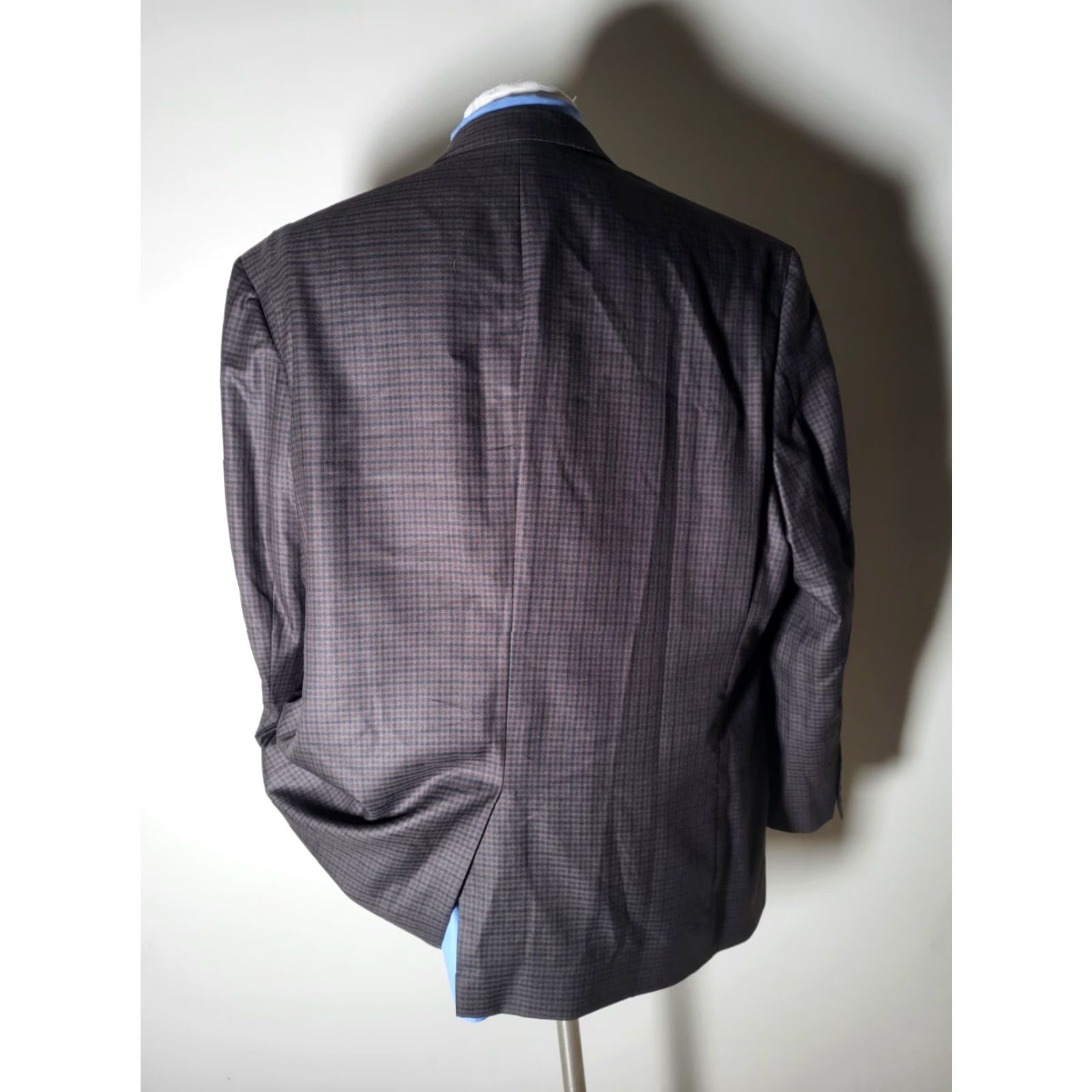 Jos. A. Bank Jos. A. Bank Coat Brown Check Tweed Wool Silk 52R Men Size US L / EU 52-54 / 3 - 5 Thumbnail