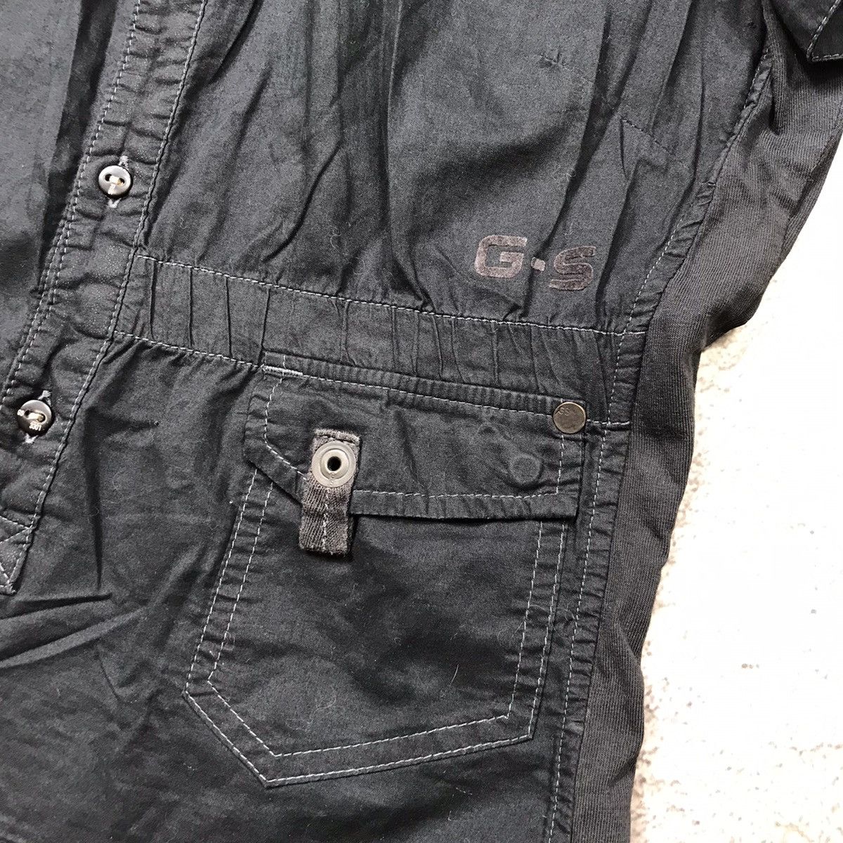 Vintage Vintage G-Star Raw Utility Shirt Dress Streetwear Y2K Logo L Size L / US 10 / IT 46 - 4 Thumbnail