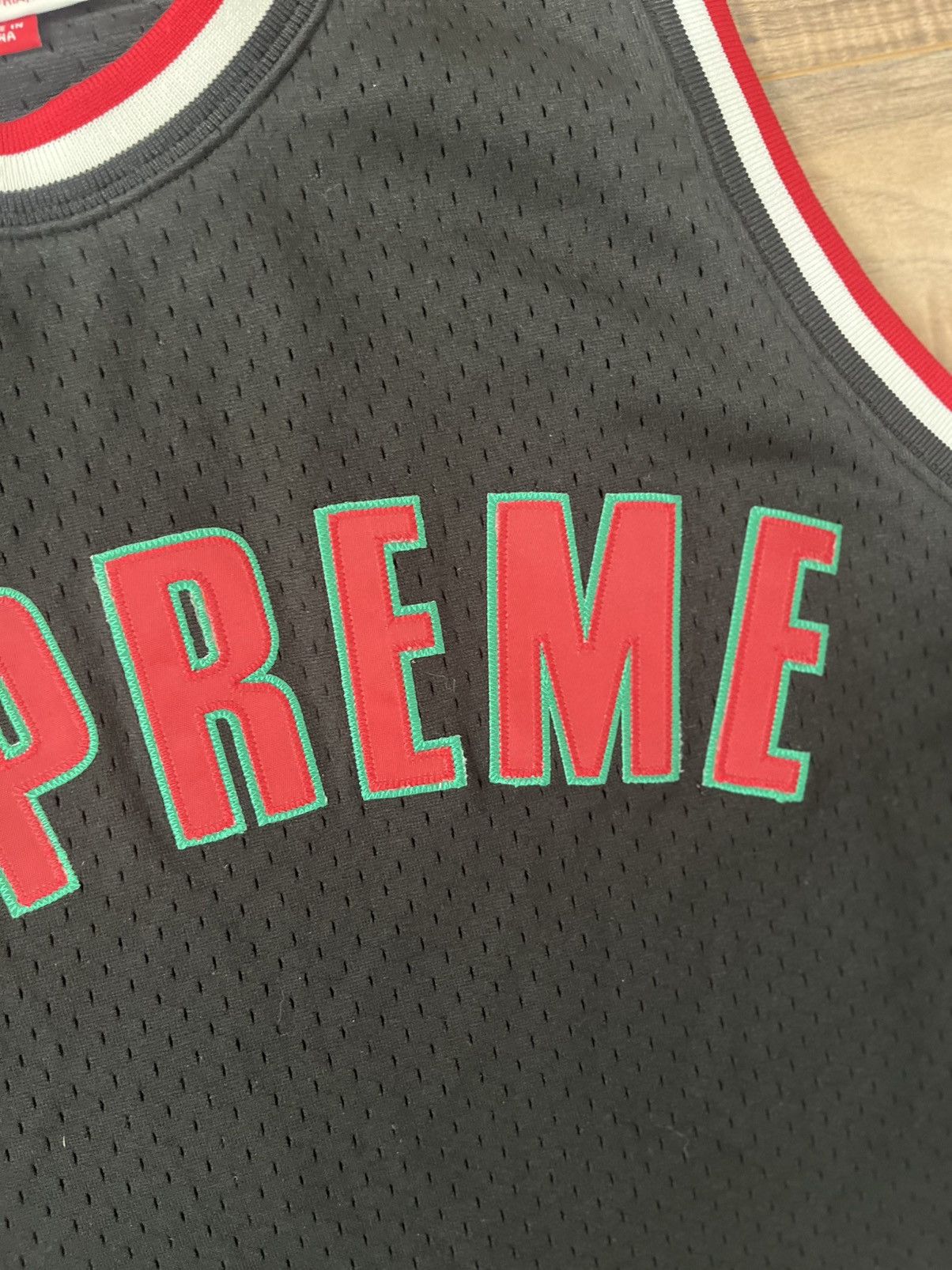 Mitchell & Ness × Supreme Supreme Mitchell & Ness Basketball Jersey Size US L / EU 52-54 / 3 - 5 Thumbnail