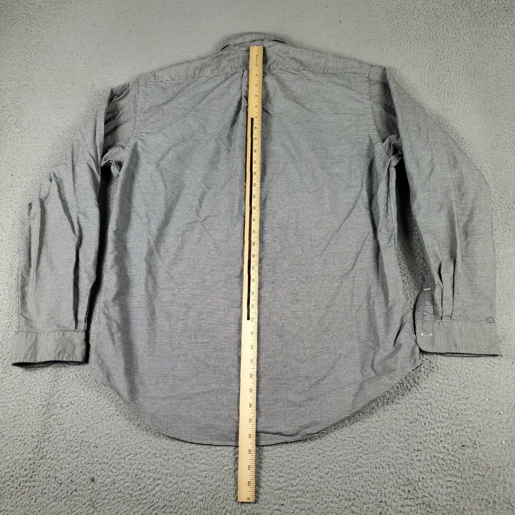 Ralph Lauren Ralph Lauren Dress Shirt Mens 16 Gray Long Sleeve Button Up Regular Fit Cotton Tailored Collared 2-Pocket Barrell Cuff 16 in Neck Mens Size 42R - 5 Thumbnail