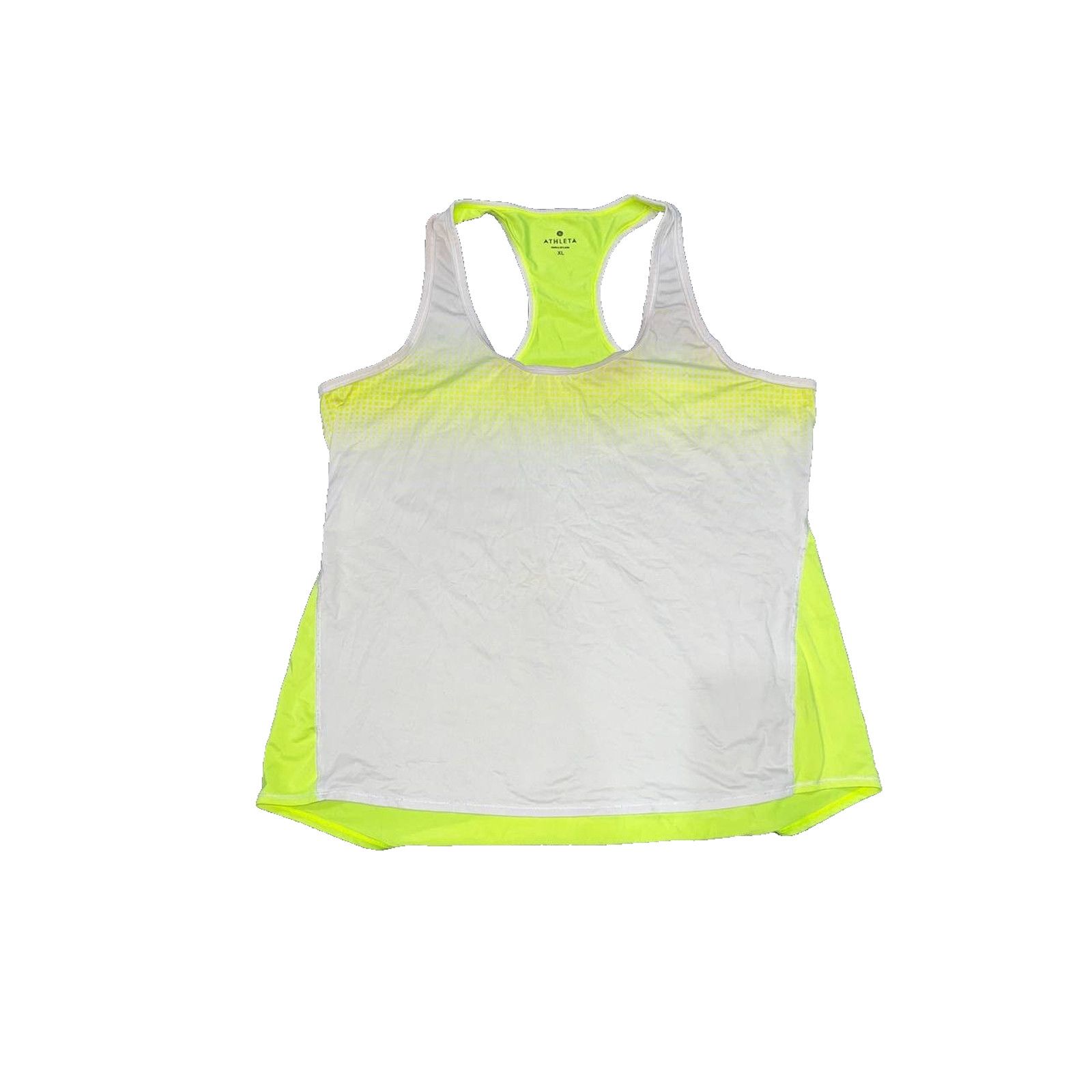 Athleta Athleta Tank Top Neon XL White Sleeveless Round Neck A003230 Size XL / US 12-14 / IT 48-50 - 4 Thumbnail