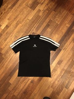 Balenciaga Maison T-shirt Medium Fit In Black Orange White