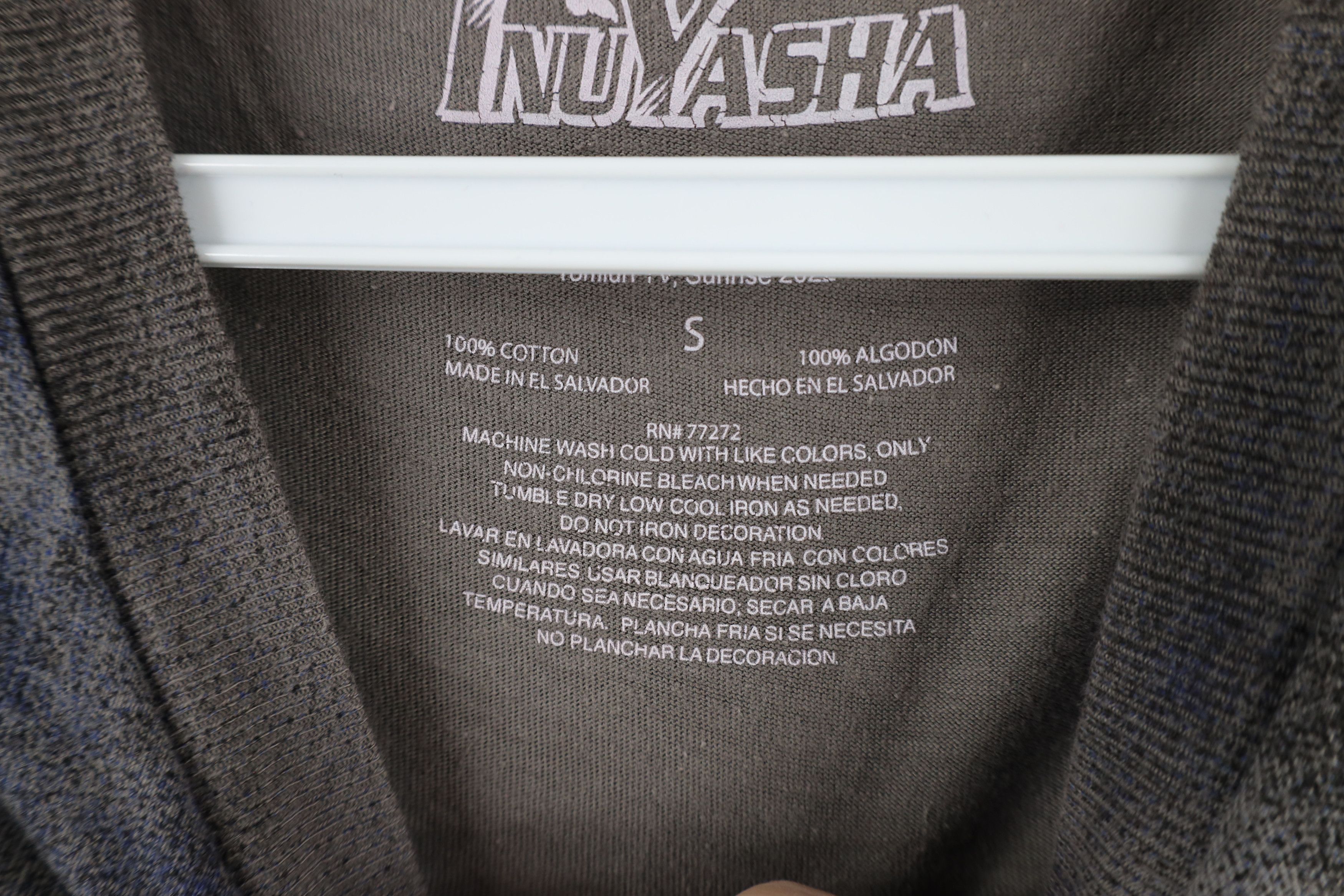 Vintage InuYasha Out Japan Anime Manga Long Sleeve T-Shirt Acid Wash Size US S / EU 44-46 / 1 - 8 Thumbnail
