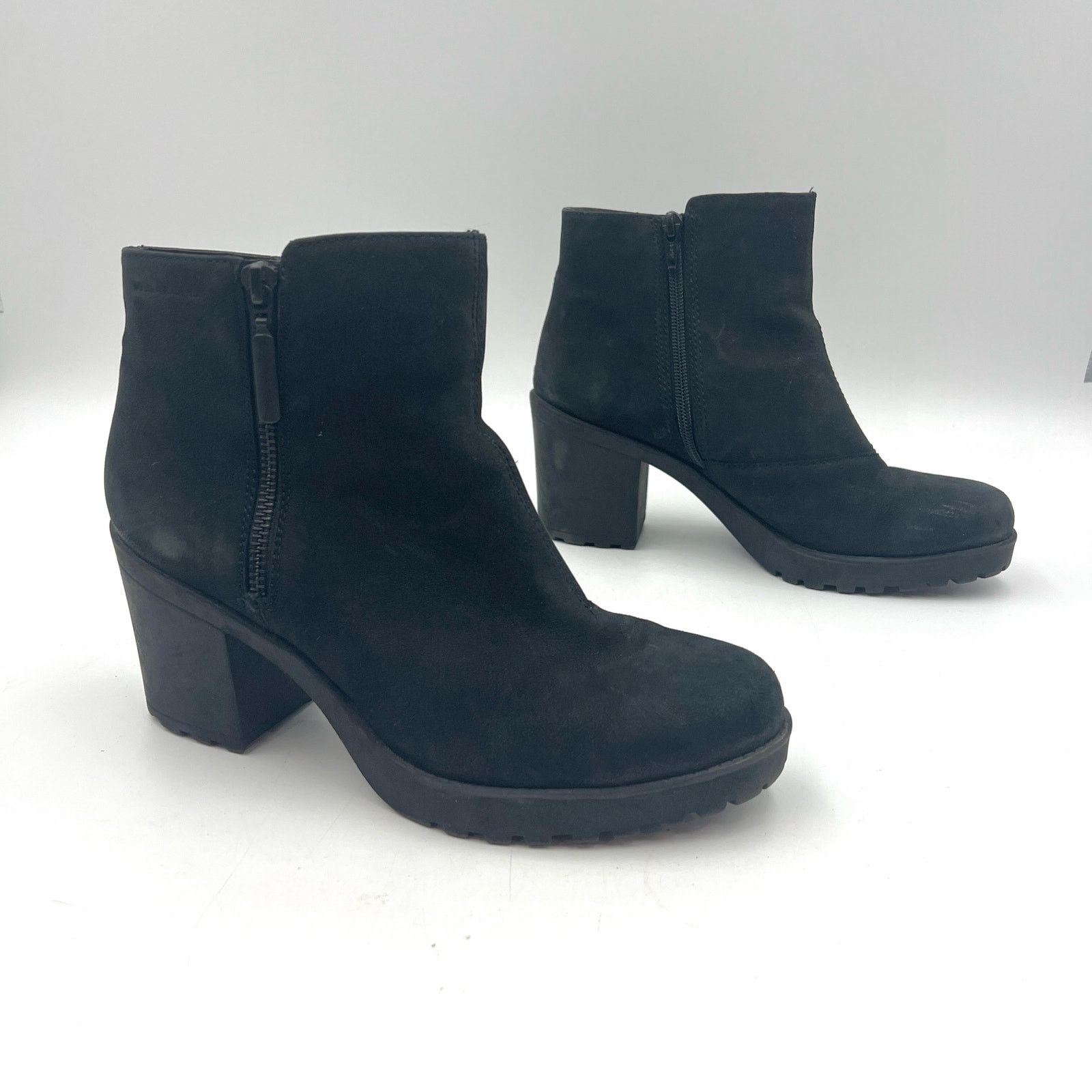 Vagabond Vagabond Grace Boots Black Nubuck Leather Booties Size US 9 / IT 39 - 8 Thumbnail