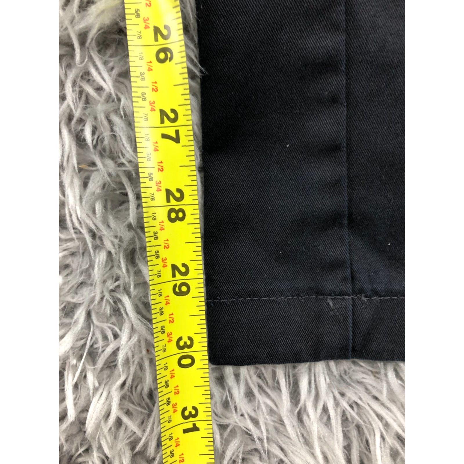 Lands' End Lands' End Chino Pants Womens 12P Petite Dark Wash Black/Blue Stretch Size 34" / US 12 / IT 48 - 3 Thumbnail