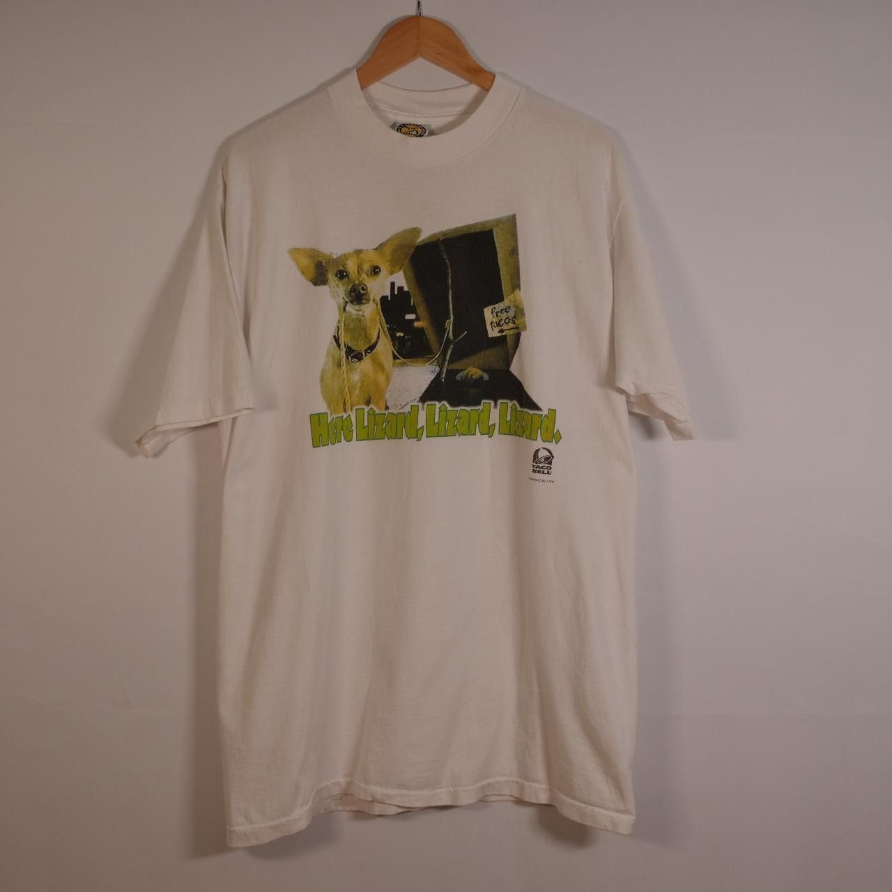 Vintage Vintage 1998 Here Lizard Lizard Taco Bell Tee Size US XL / EU 56 / 4 - 1 Thumbnail