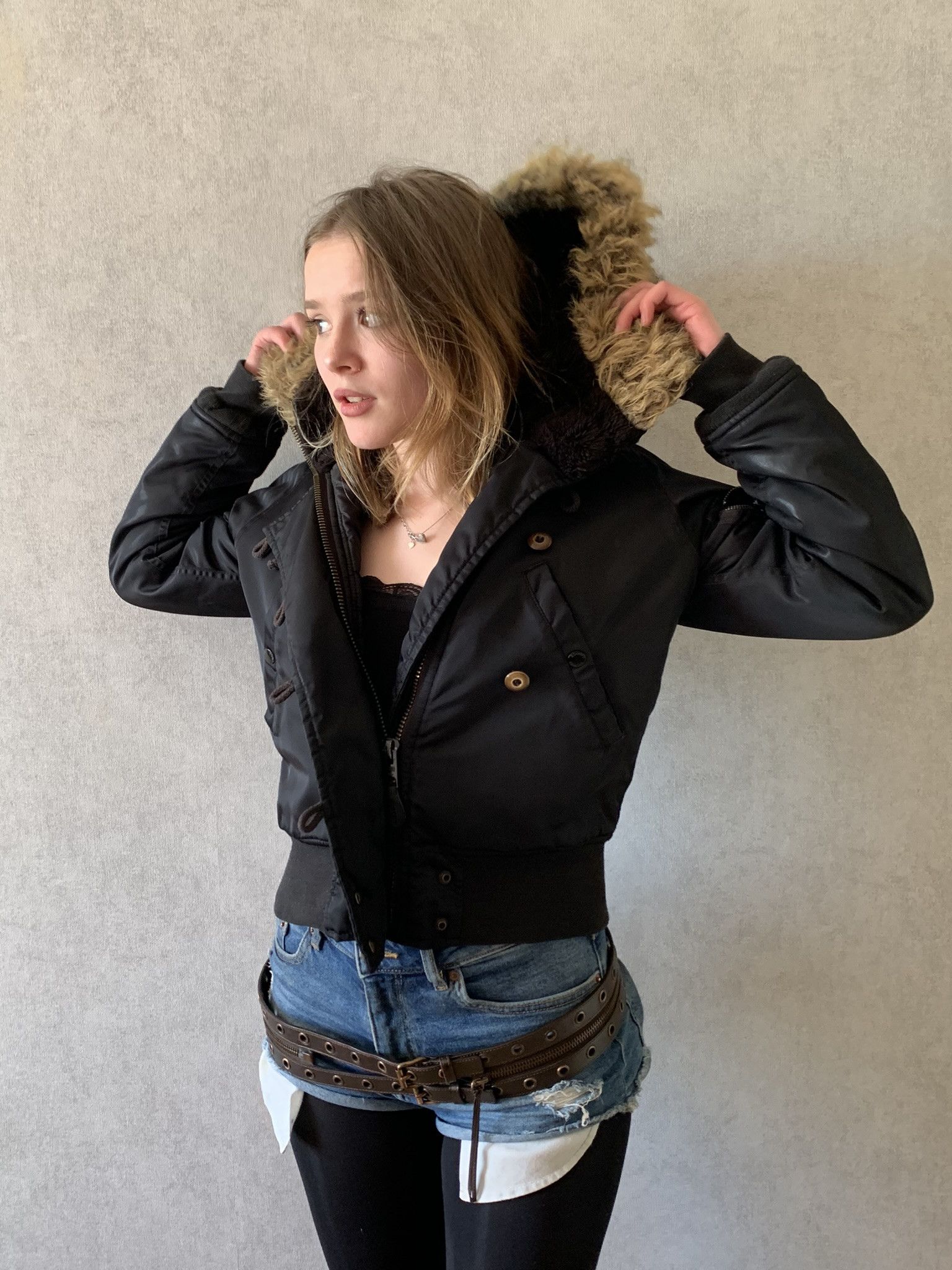 Schott Rare SCHOTT N2-B Zip Fur Alaska Bomber Jacket Avant-garde Size XS / US 0-2 / IT 36-38 - 4 Thumbnail