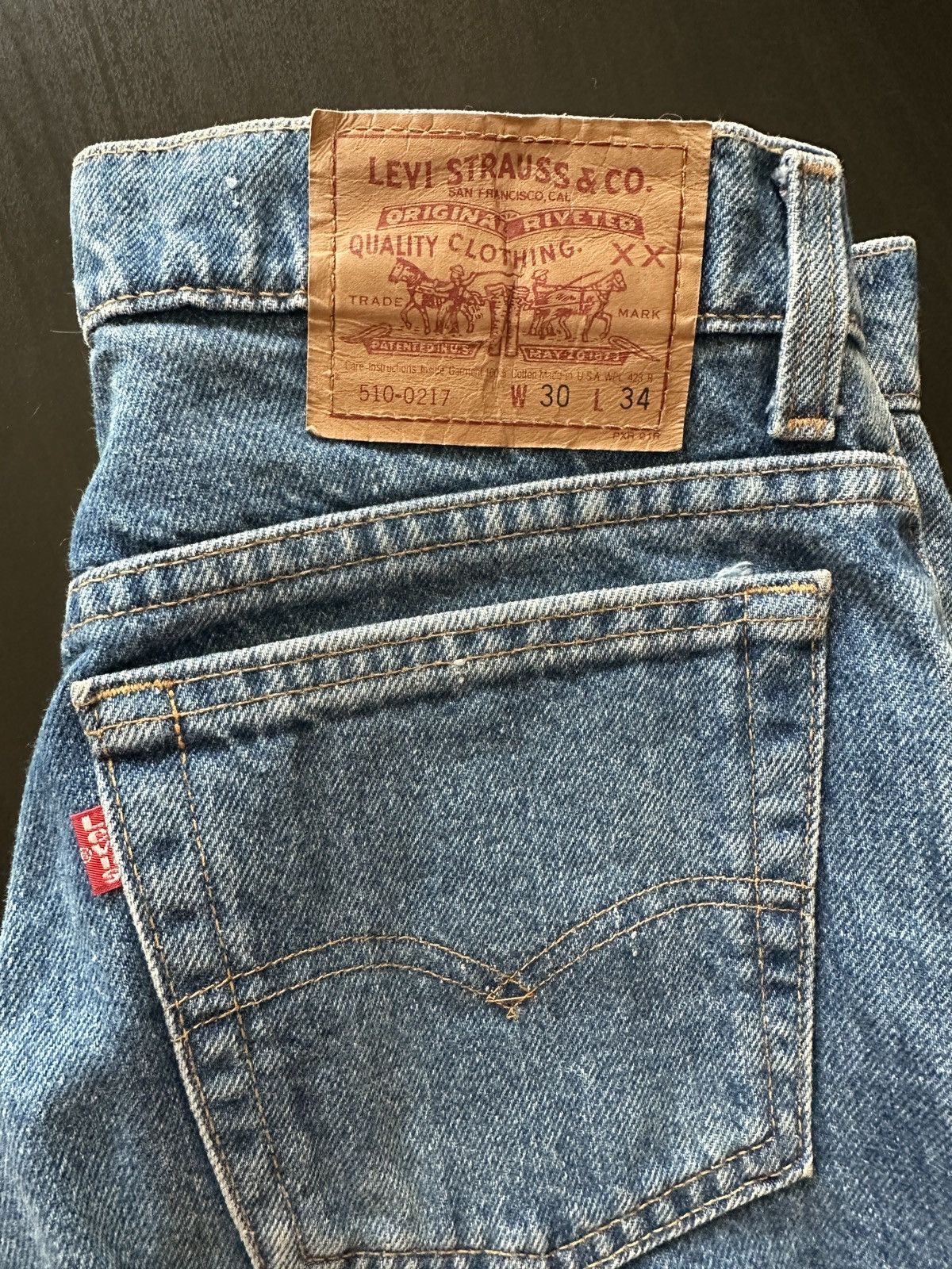 Levi's Vintage Levi’s 510 Made in USA Jeans 30x34 Size US 30 / EU 46 - 4 Thumbnail
