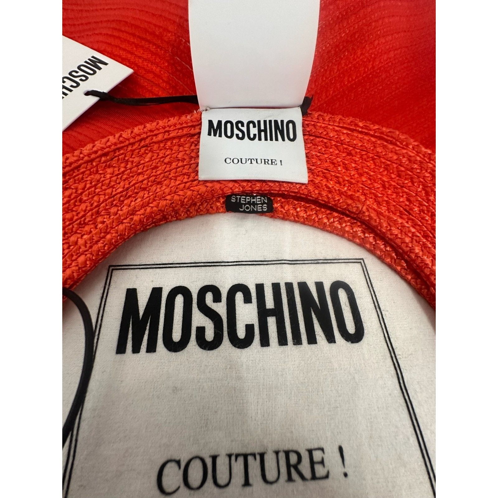 Moschino RUNWAY SS23 MOSCHINO Couture x Stephen Jones Rafia Heart Hat Size ONE SIZE - 8 Thumbnail