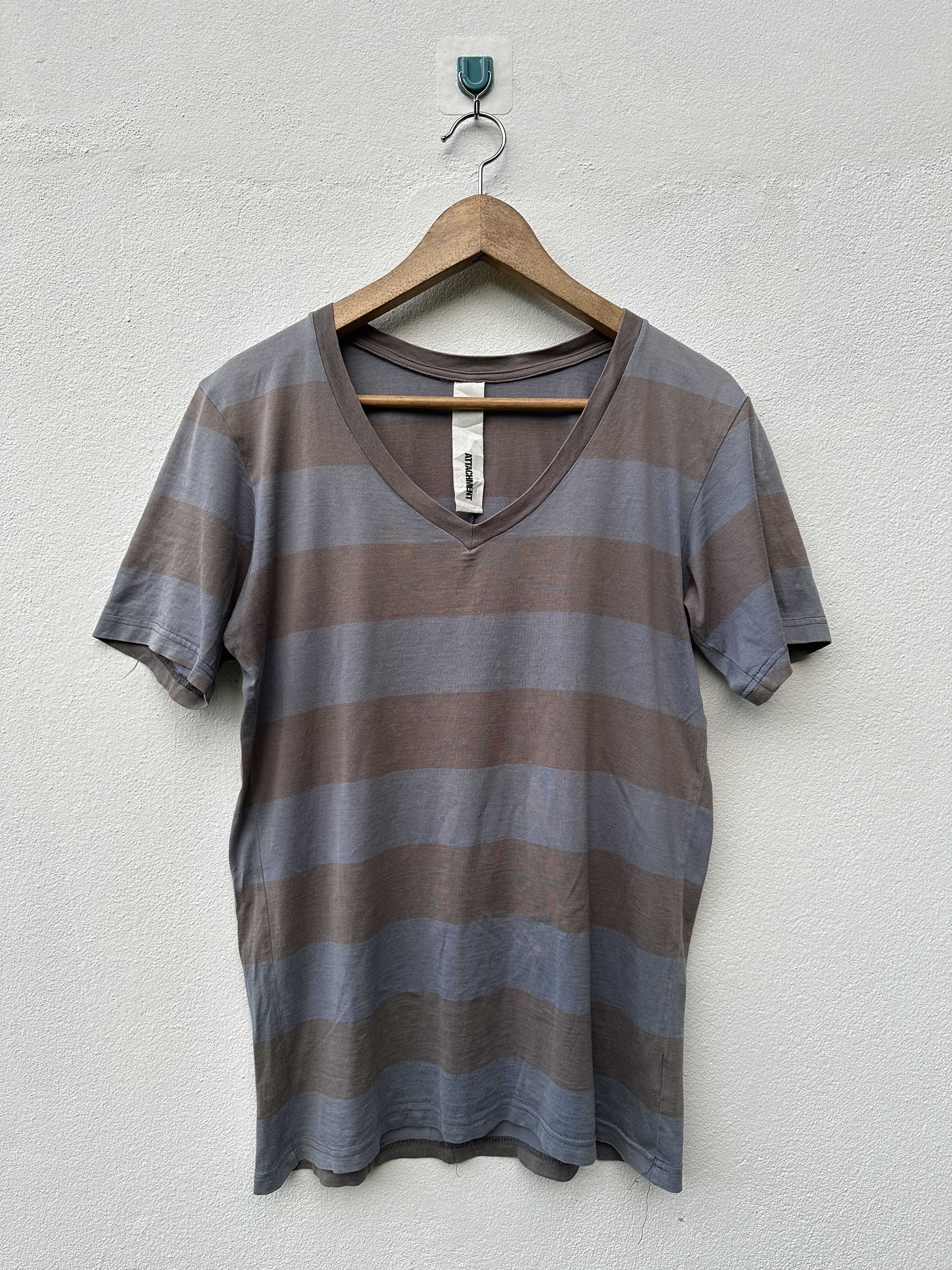Kazuyuki Kumagai Attachment Japanese Brand Attachment Stripe Tee Size US M / EU 48-50 / 2 - 1 Thumbnail