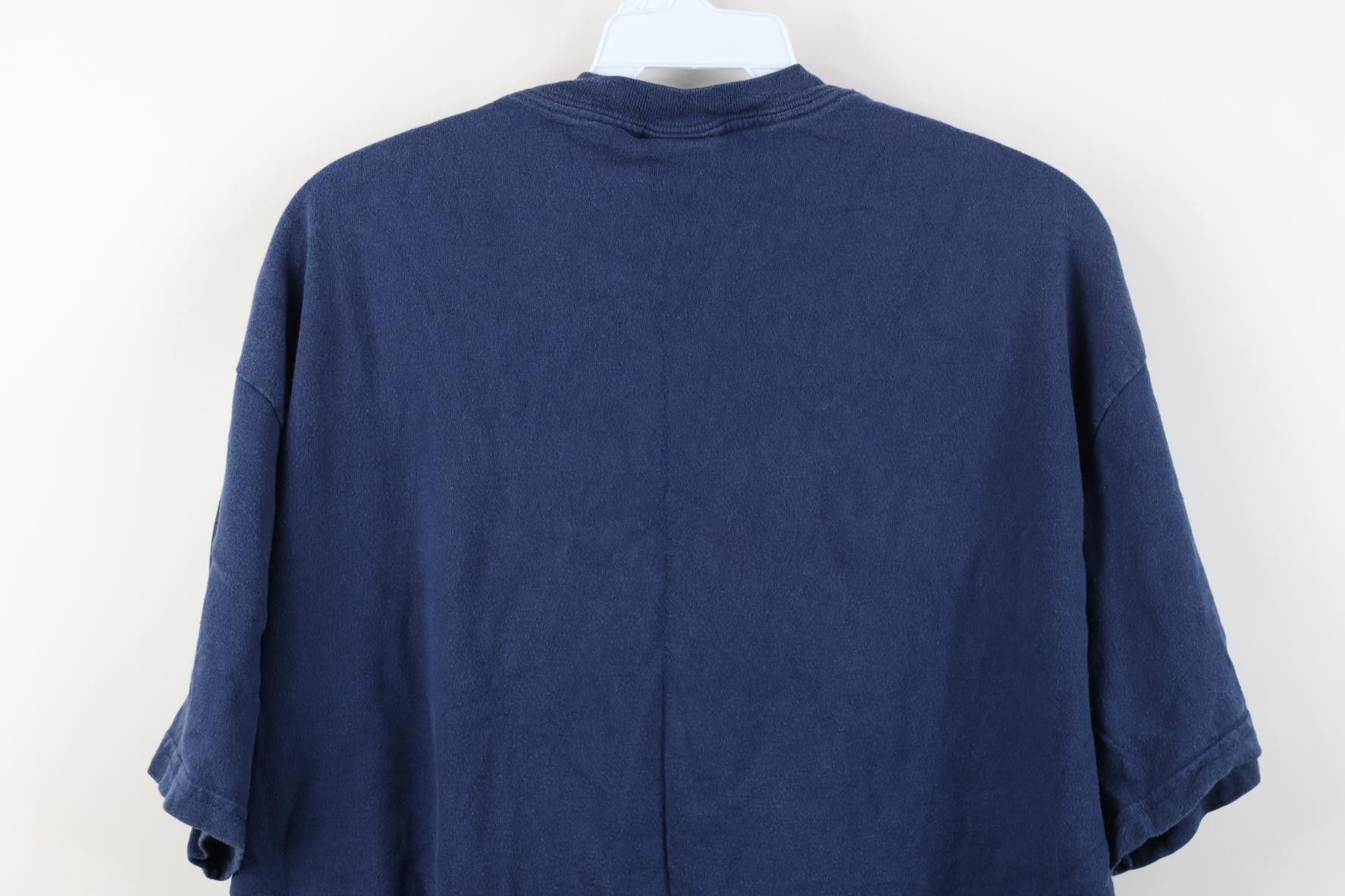 Vintage Vintage 90s Y2K ESPN Worldwide Leader In Sports T-Shirt Blue Size US L / EU 52-54 / 3 - 11 Thumbnail
