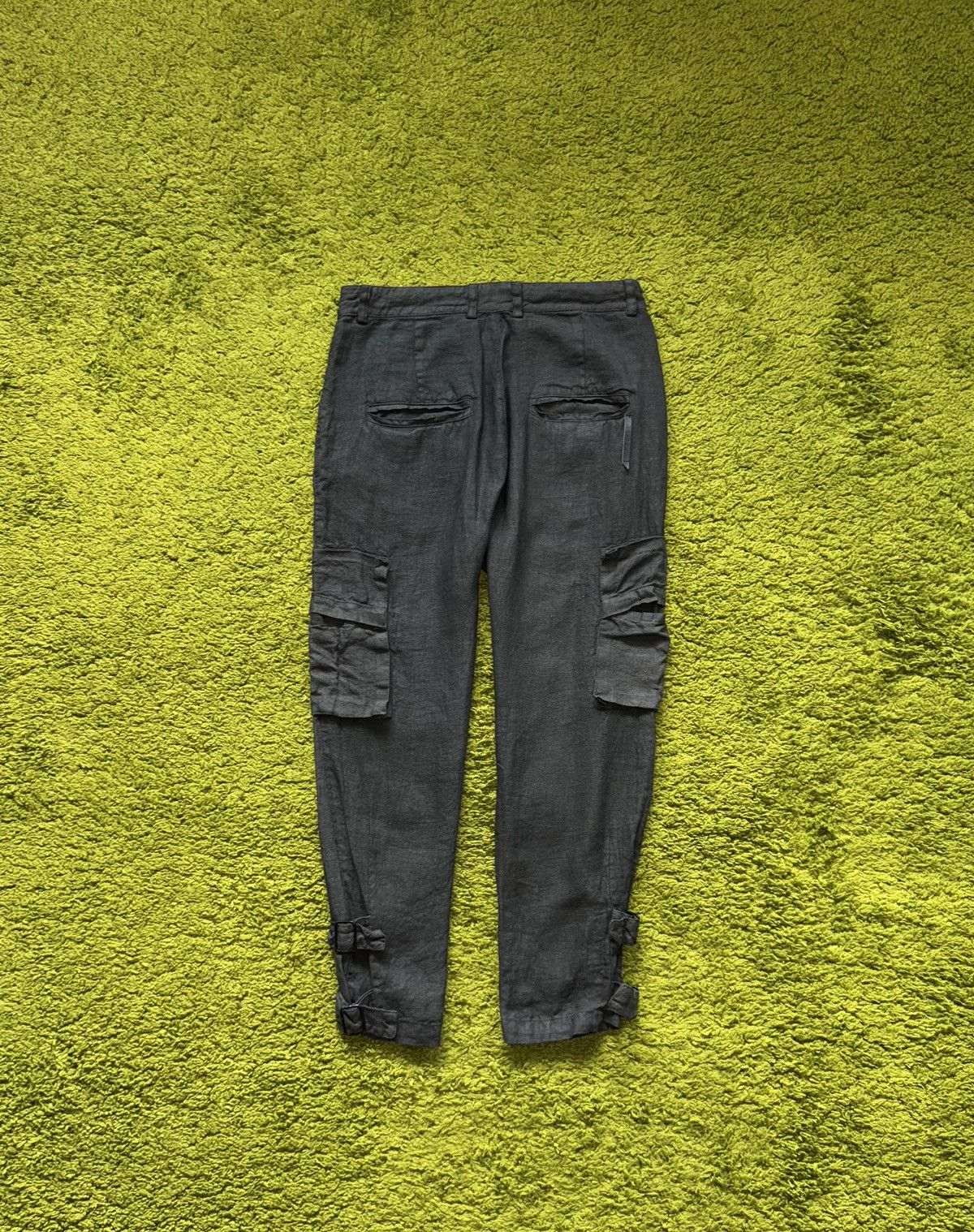 Army Of Me Never Enough avant garde linen cargo pants Size 28" / US 6 / IT 42 - 2 Thumbnail