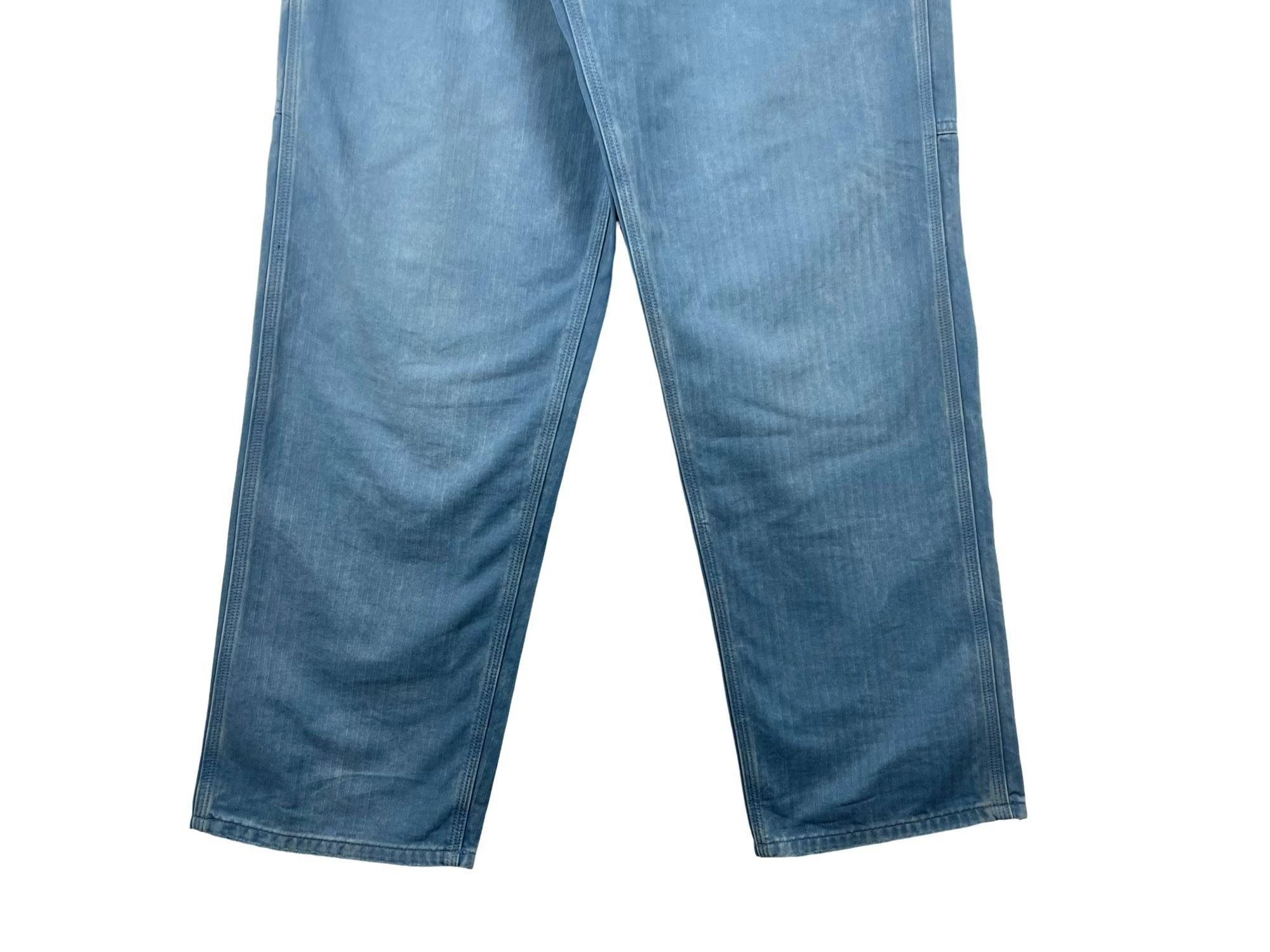 Maison Margiela Maison Margiela Blue Washed Distressed Relax Chino Size US 30 / EU 46 - 4 Thumbnail