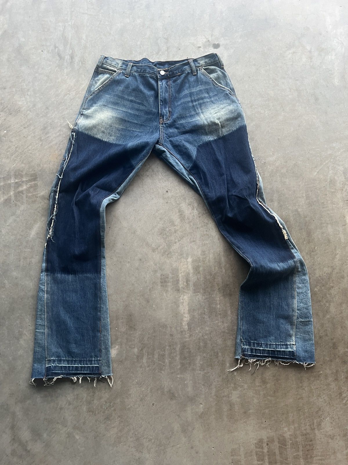 Japanese Brand × Vintage Flared Work Denim Size US 34 / EU 50 - 1 Thumbnail