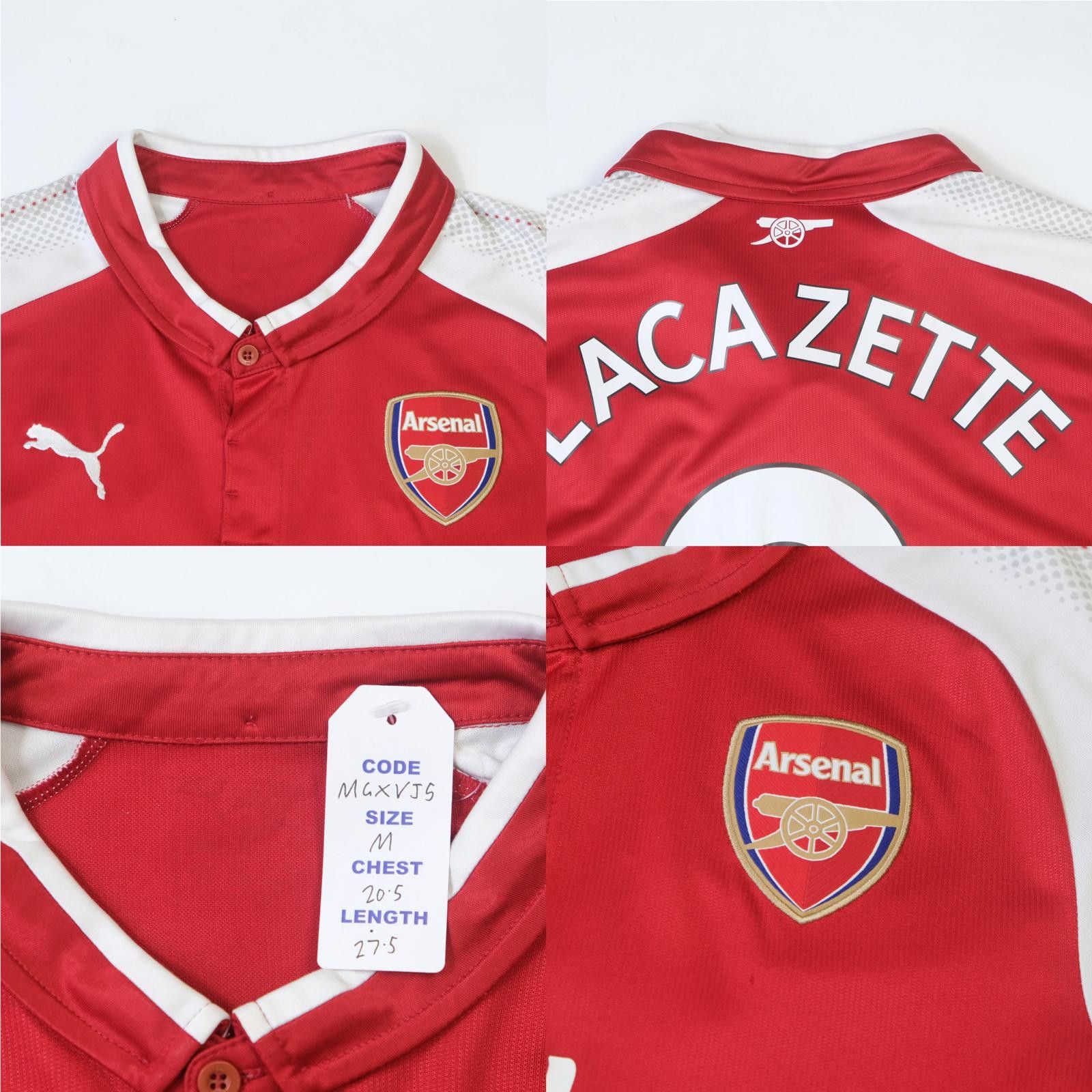 Puma 2017/18 Arsenal Home Shirt Lacazette (M) Size US M / EU 48-50 / 2 - 5 Thumbnail