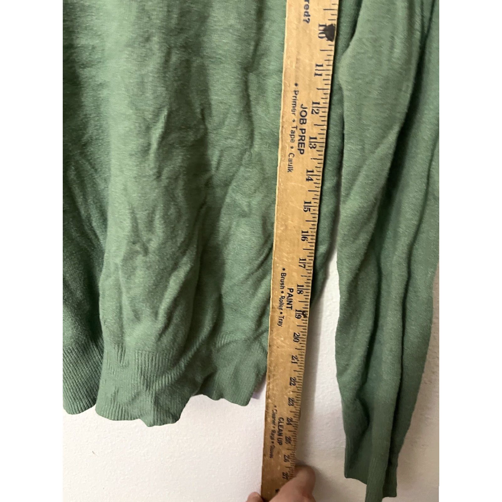 Vintage Philosophy Women's Green Long Sleeve V-Neck Pullover Sweater Size L Size L / US 10 / IT 46 - 4 Thumbnail