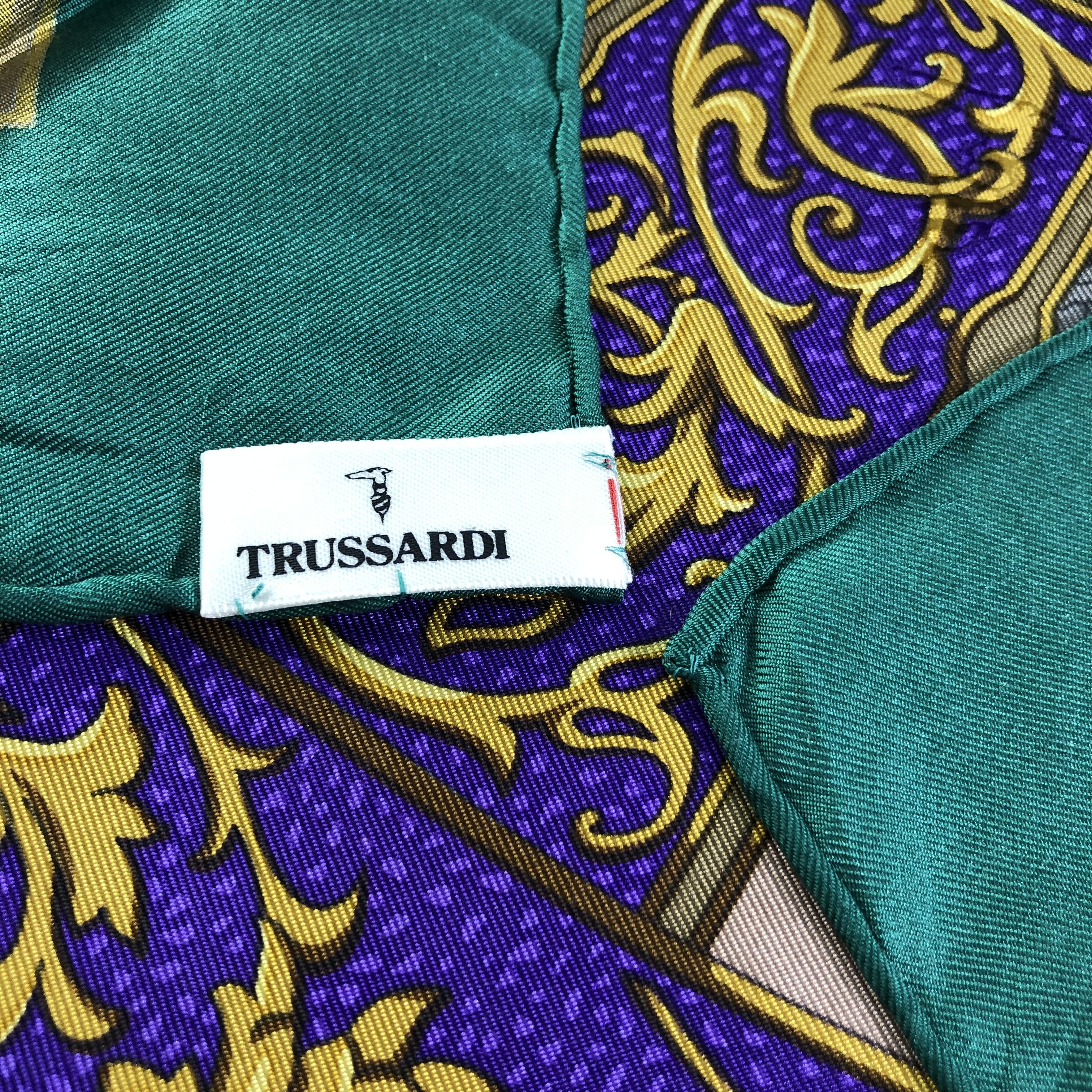 Trussardi Vintage Trussardi Luxury Silk Scarf M468 Size ONE SIZE - 6 Thumbnail