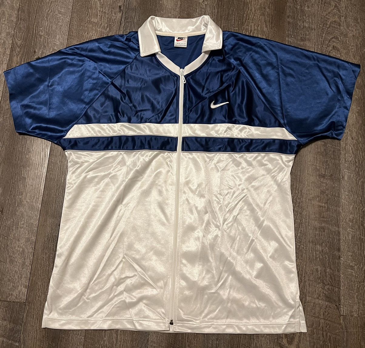 Nike × Vintage Vintage Nike Basketball Warm Up Jersey size Medium Size US M / EU 48-50 / 2 - 2 Thumbnail