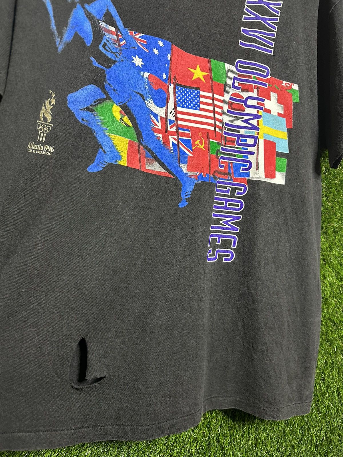 USA Olympics × Vintage 🚨Vintage XXVI Olympic Games Atlanta 1996 Olympics T-Shirt Size US XL / EU 56 / 4 - 5 Thumbnail