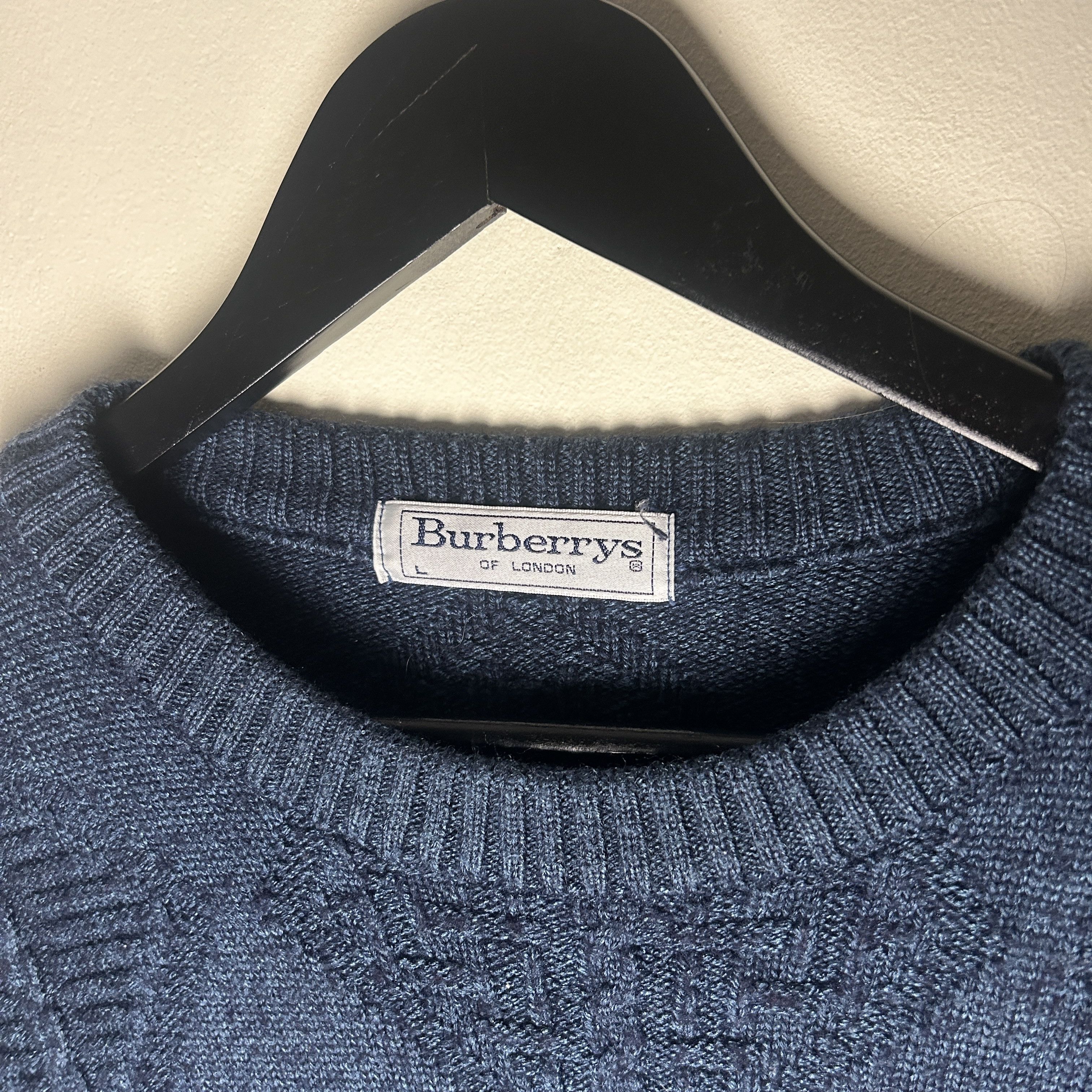 Burberry Vintage Burberrys Burberry Made In England Sweater Size US L / EU 52-54 / 3 - 4 Thumbnail