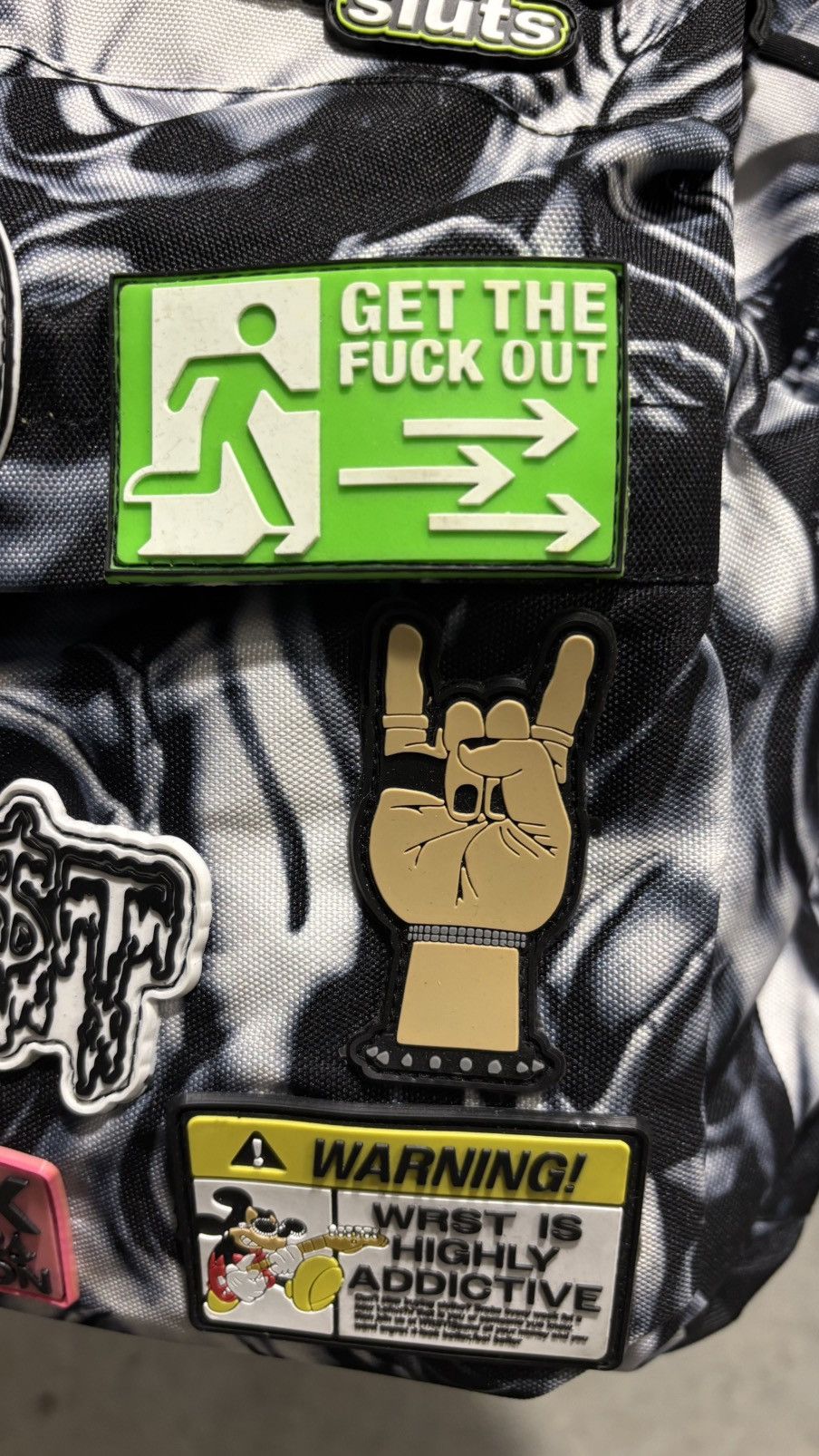 Other Wrstwrstwrst Skull Patches Backpack Size ONE SIZE - 6 Thumbnail