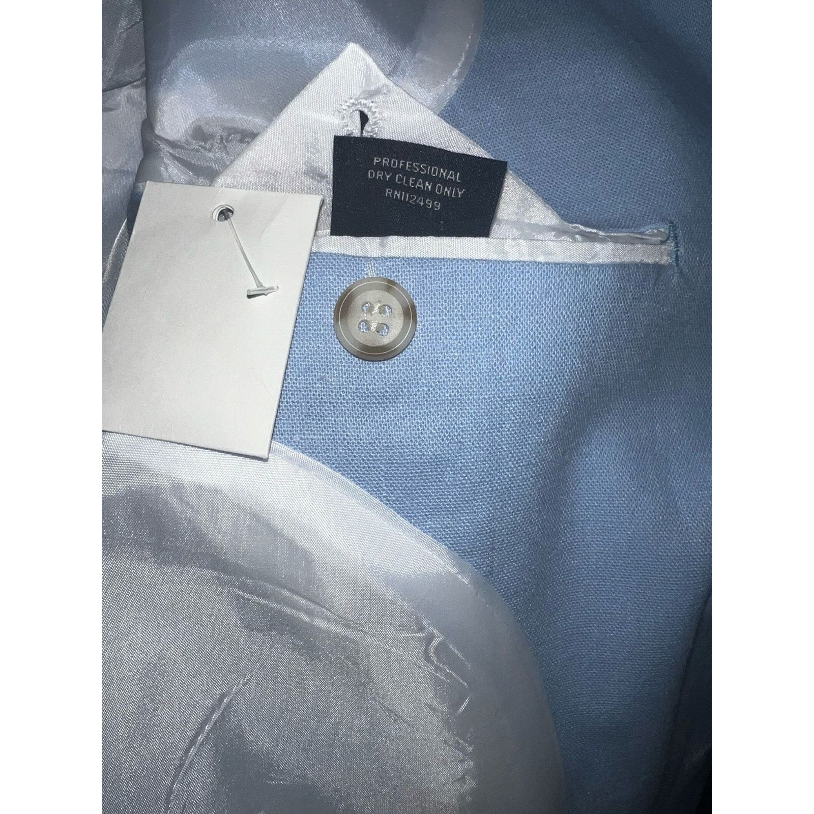 Tailorbyrd Tailorbyrd Collection Light Blue Blazer Jacket Size 44R Size 44R - 10 Thumbnail