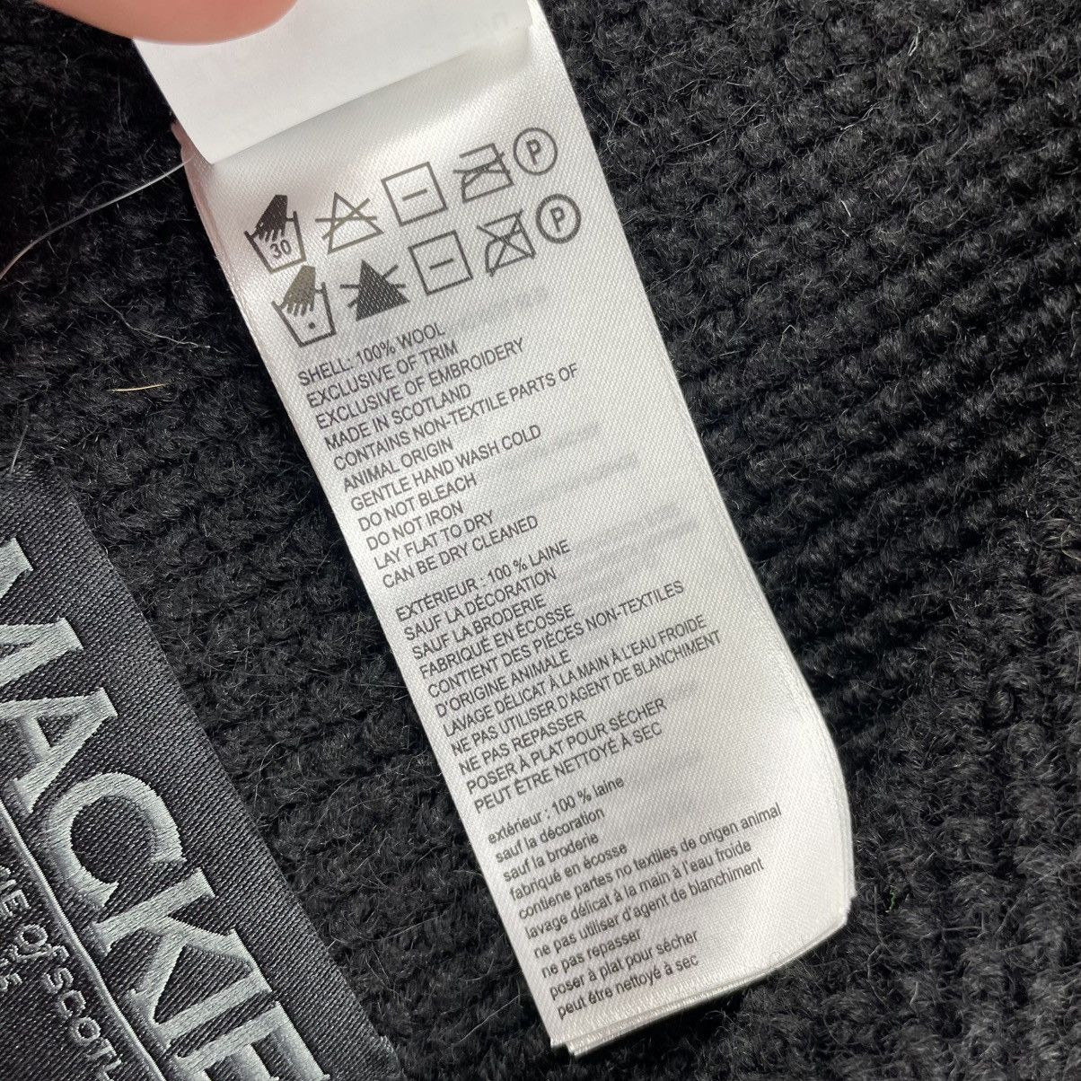 Canada Goose Canada Goose Mackie Of Scotland Black Wool Scarf 6ft195USD Size ONE SIZE - 5 Thumbnail