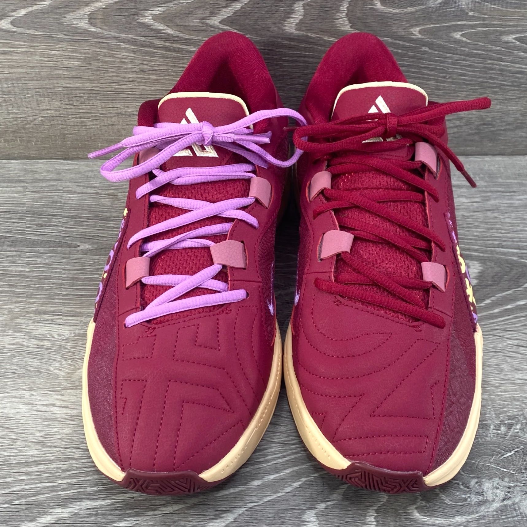 Nike Nike Zoom Freak 5 Alphabet Bros Low Top Sneakers Mens DX4985-600 NEW Maroon Red 9.5 Athletic Basketball Shoes 2023 Size US M / EU 48-50 / 2 - 3 Thumbnail