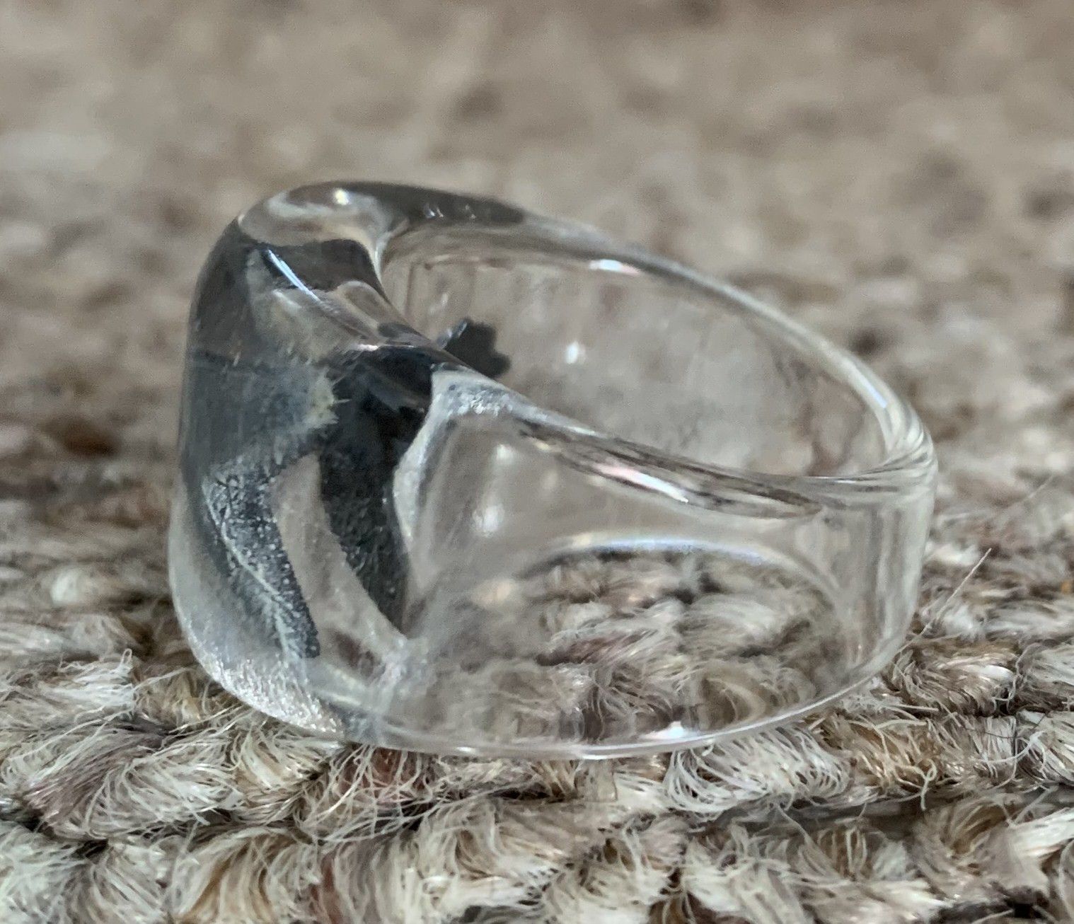 Number (N)ine SS05 Nightcrawler Acrylic Silver Guitar Ring Size ONE SIZE - 5 Thumbnail