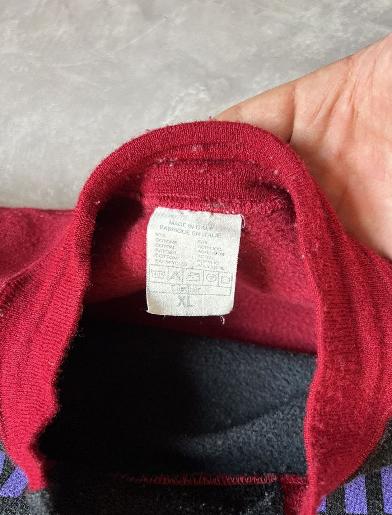 Vintage Vintage 90s Made in Italy Y2k Baggy Sweatshirt Size US XL / EU 56 / 4 - 4 Thumbnail