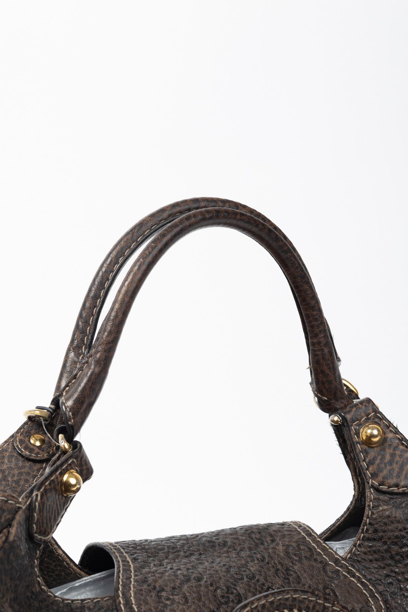 Gucci Gucci New Pelham Brown Guccissima Leather Large Shoulder Bag Size ONE SIZE - 6 Thumbnail