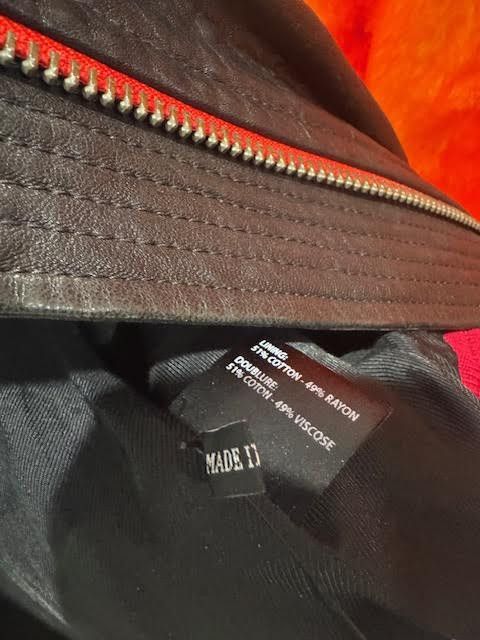 Haider Ackermann Haider Ackermann leather bomber w contrasting color band Size US S / EU 44-46 / 1 - 15 Thumbnail