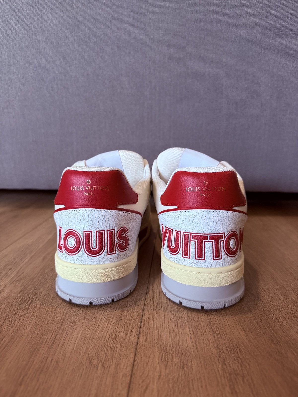 Louis Vuitton LOUIS VUITTON TRAINER RED WHITE VIRGIL Size US 8 / EU 41 - 6 Thumbnail