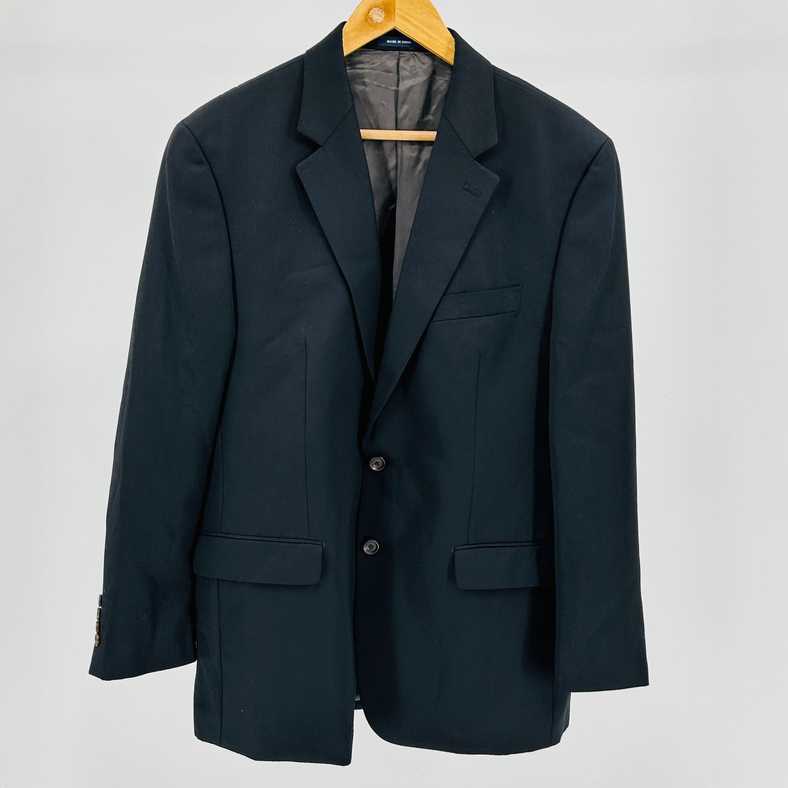 Ralph Lauren Blue Label Ralph Lauren Blue Label Black Wool Tuxedo Jacket Blazer Size 44R - 1 Thumbnail