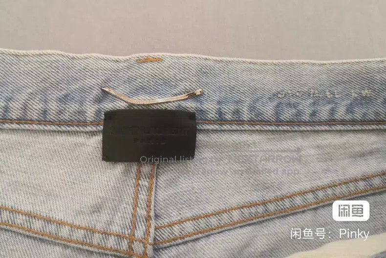 Saint Laurent Paris Saint Laurent Paris Washed Cut Denim Pants i Size US 29 - 3 Thumbnail