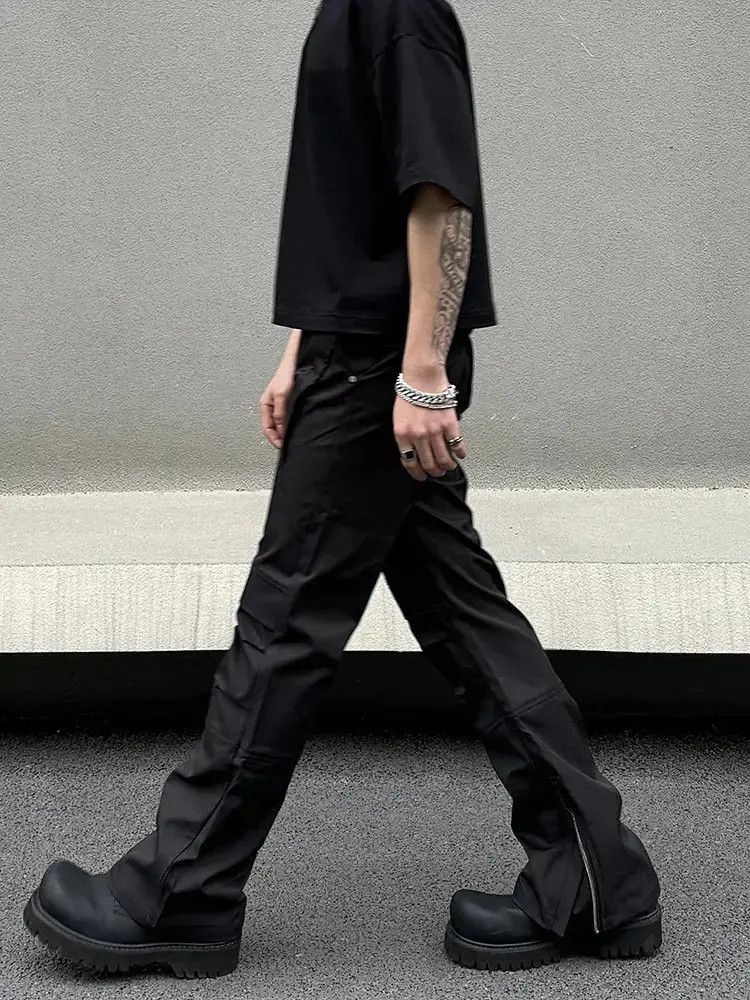 Japanese Brand × Vintage Straight fit zippered casual pants Size US 30 / EU 46 - 4 Thumbnail