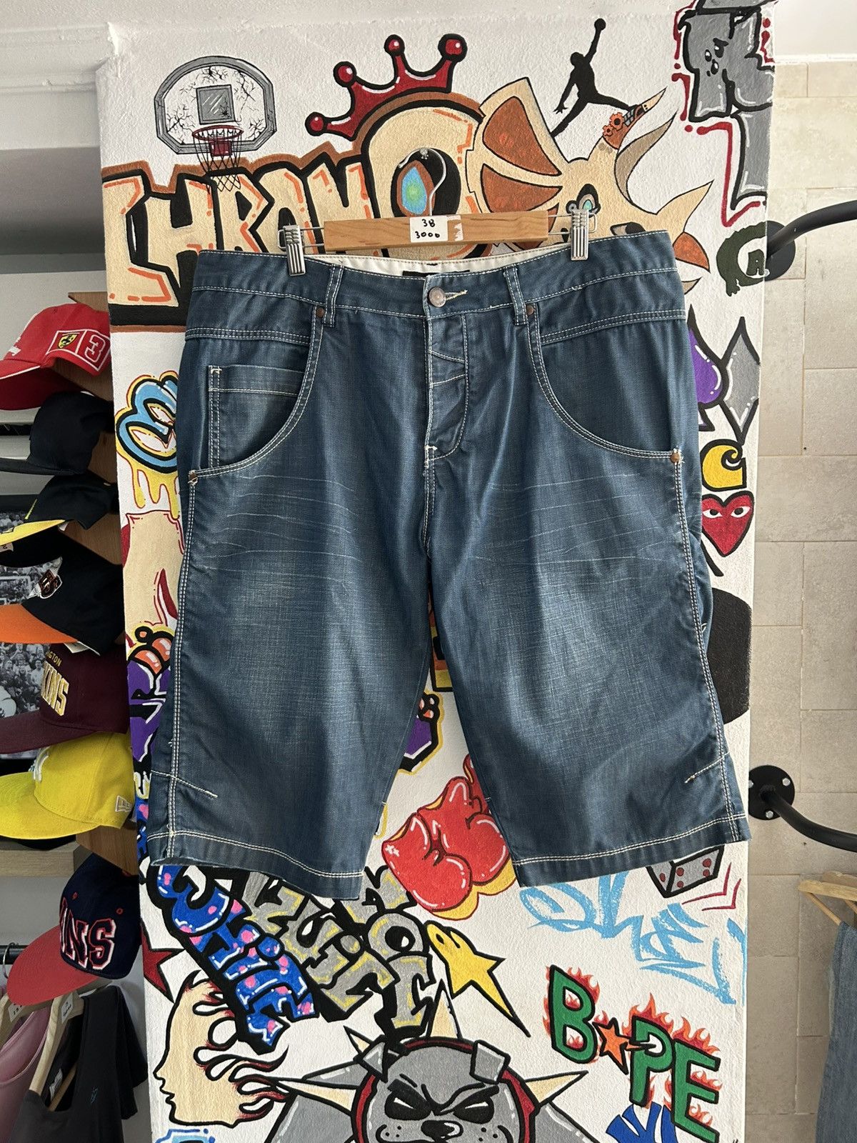 Vintage Vintage Fishbone jorts Size US 38 / EU 54 - 1 Thumbnail