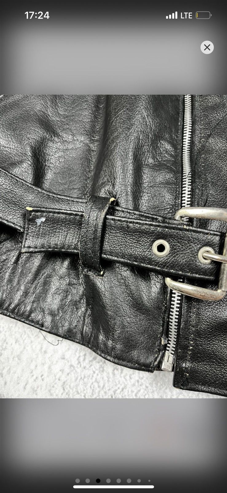 Leather Rare Vintage 80s Leather Biker Jacket England Punk Style Size US L / EU 52-54 / 3 - 7 Thumbnail