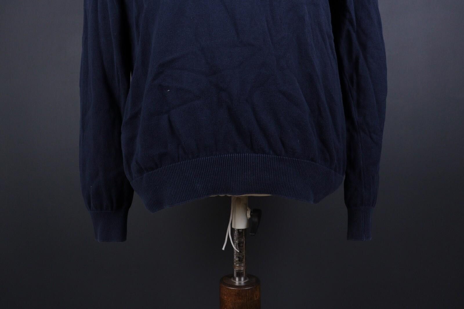 Lacoste Lacoste Blue Cotton Knit Long Sleeve Sweater Size 5 / L Size US L / EU 52-54 / 3 - 3 Thumbnail