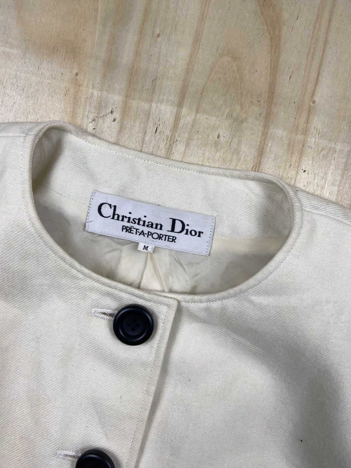 Christian Dior Monsieur × Vintage Vintage 80’s Christian Dior Cotton Blazer Jacket Size M / US 6-8 / IT 42-44 - 6 Thumbnail