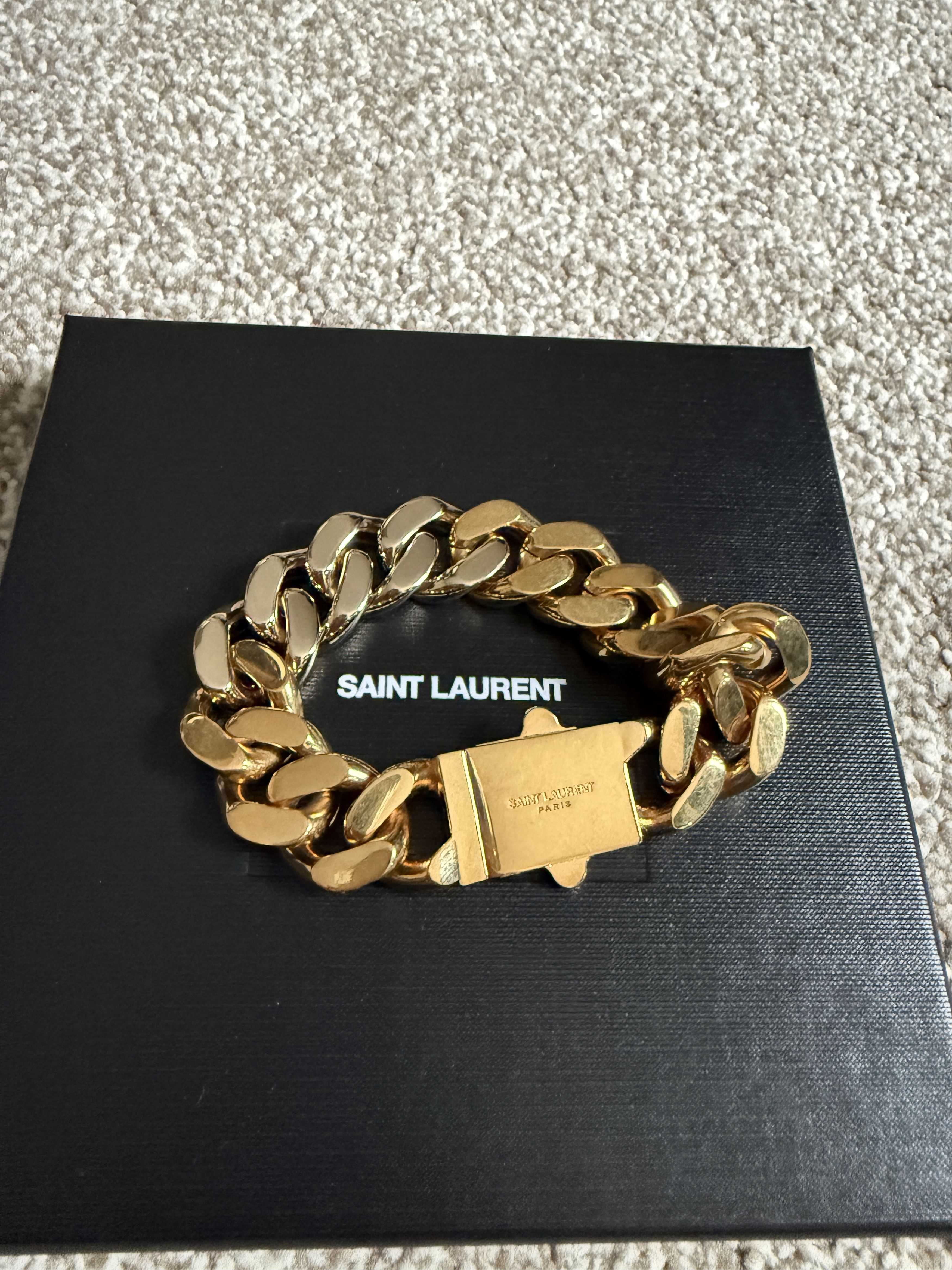 Saint Laurent Paris YSL two tone bracelet Size ONE SIZE - 2 Thumbnail