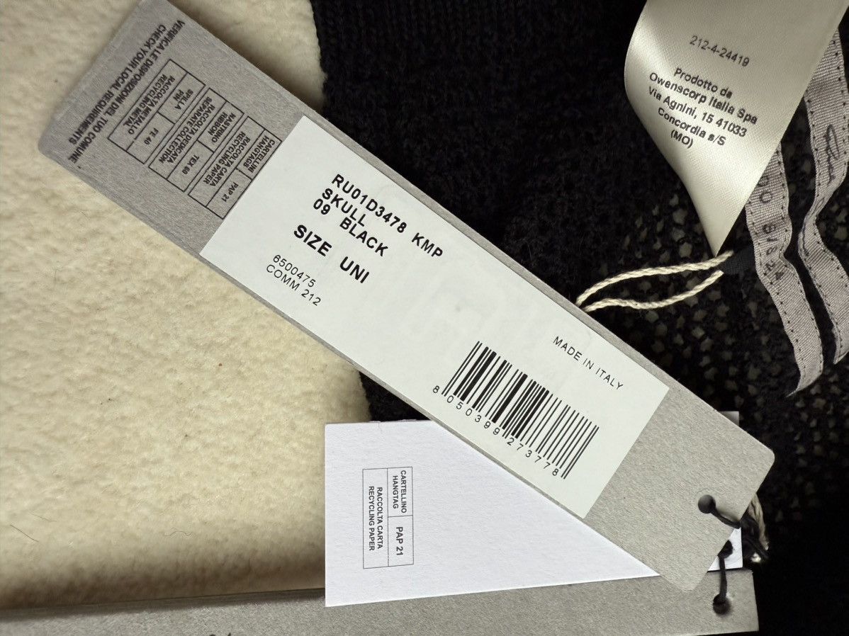 Rick Owens SS24 Rick Owens Lido balaclava grail skull hat Size ONE SIZE - 11 Thumbnail