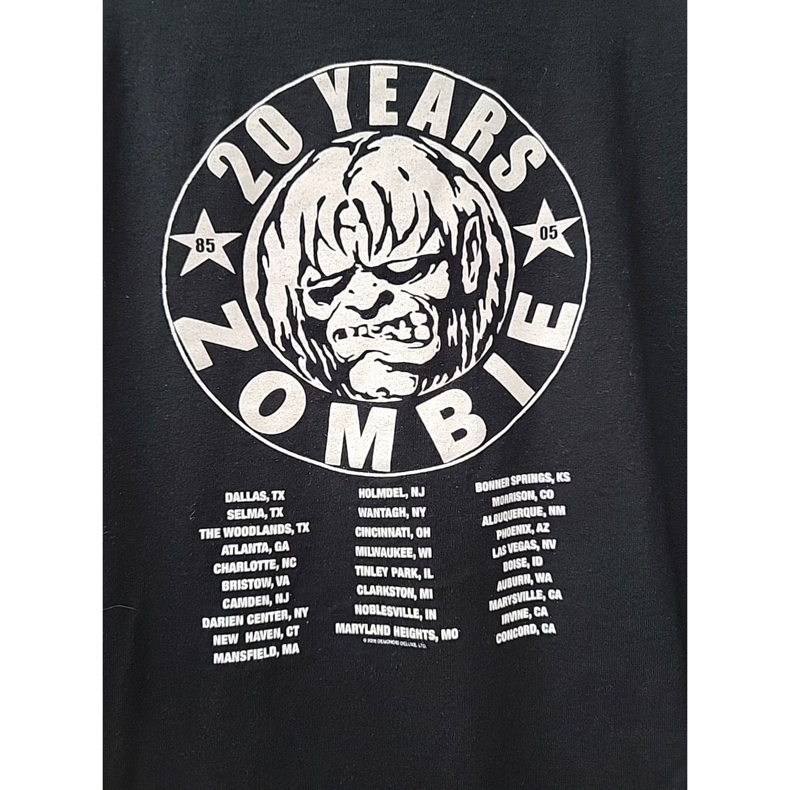 Anvil VINTAGE Rob Zombie 20 Year Anniversary Tour T-Shirt Mens L Black White Anvil Cotton Shirt Adults L Black White Music Clothes Size US L / EU 52-54 / 3 - 4 Thumbnail