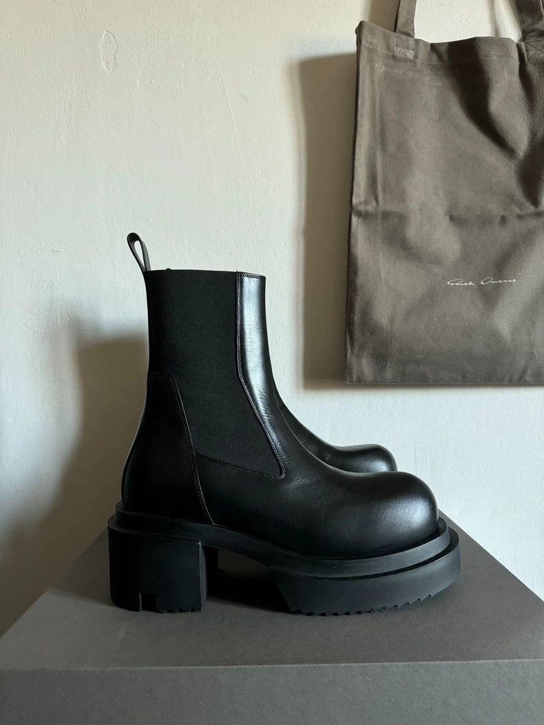 Rick Owens Rick Owens 24fw Beatle Bogun Leather Boot 2501-Nextarrow Size US 8 / EU 41 - 5 Thumbnail