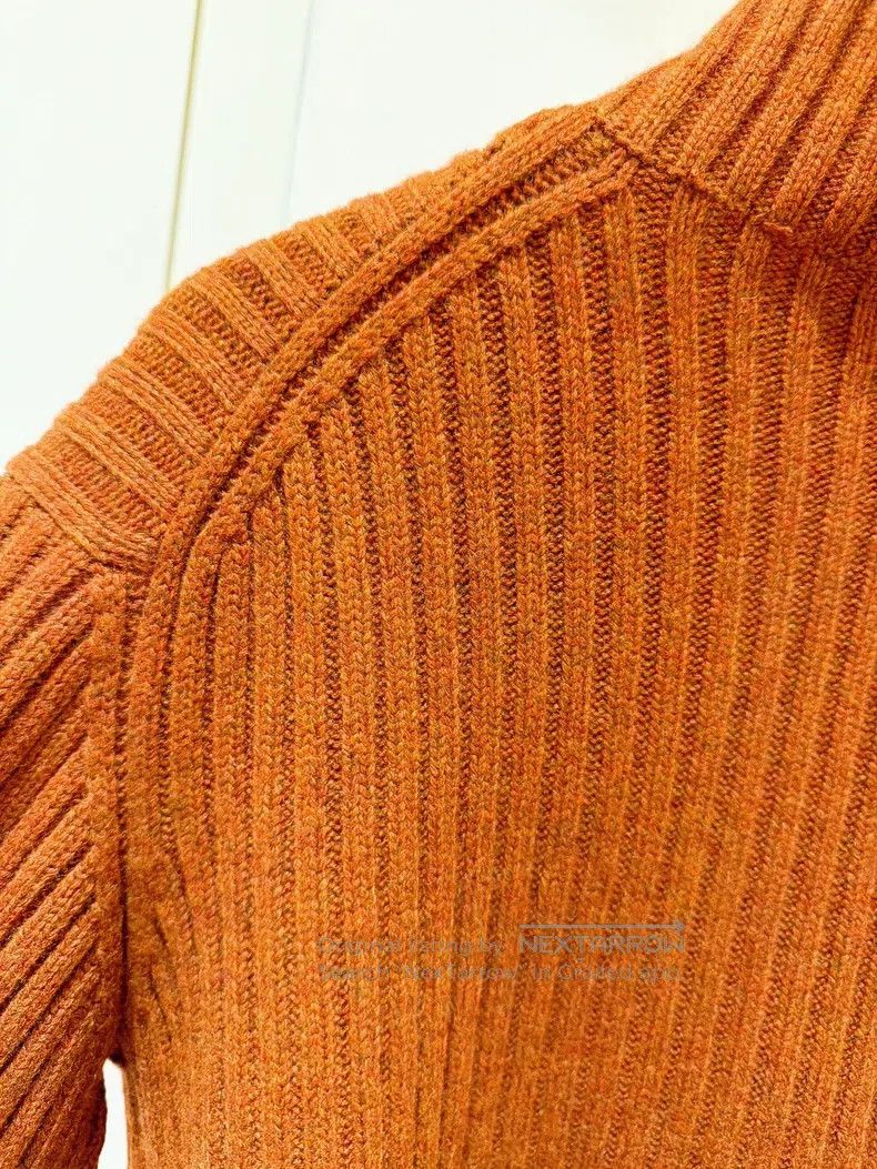 Loro Piana Loro Piana Pumpkin Orange Baby Cashmere Crew Neck Sweater Size XXS / US 00 / IT 34 - 6 Thumbnail
