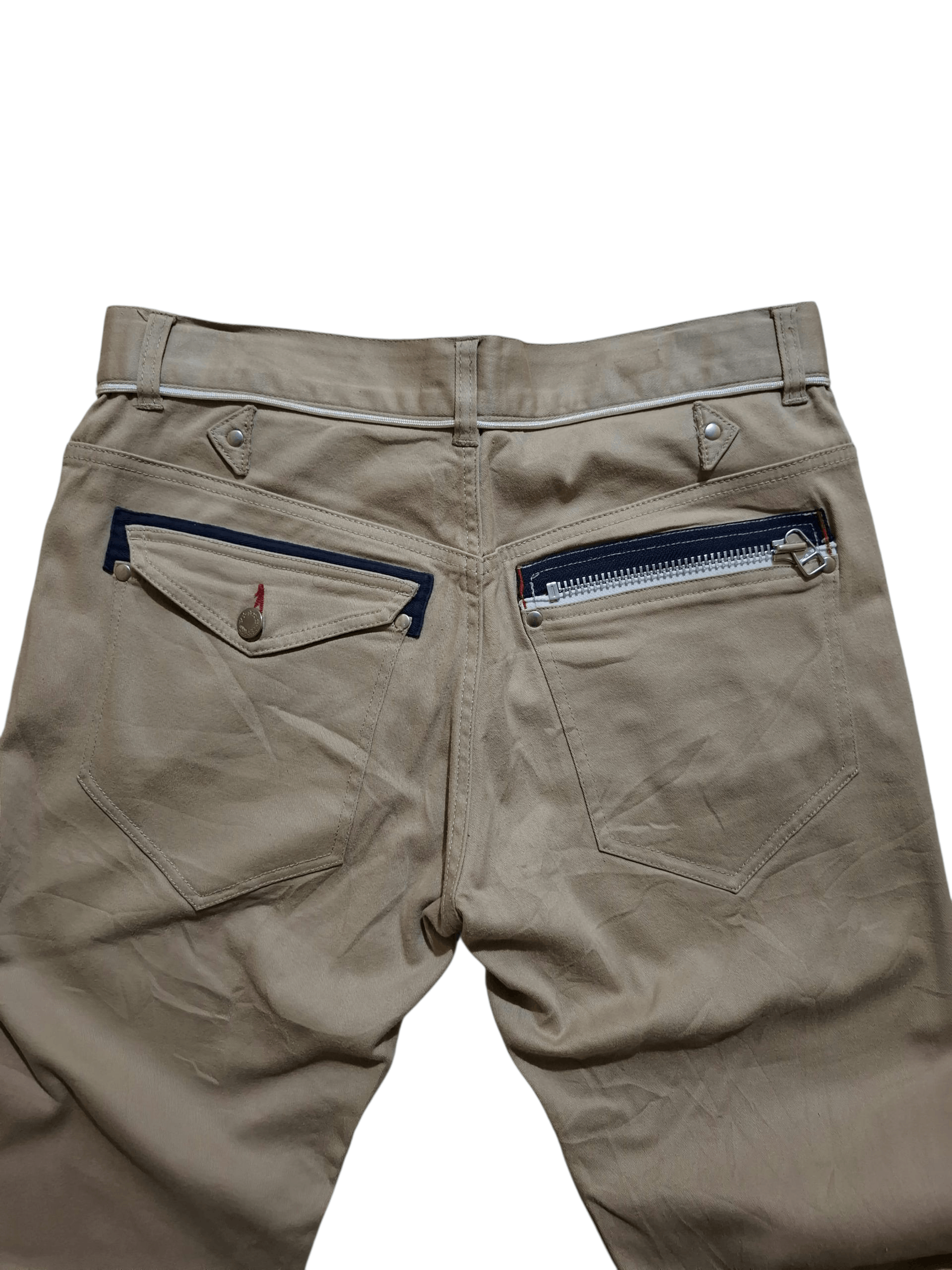 semanticdesign RARE Semanticdesign Japan Khaki Chinos Unique Zipper Pockets Size US 32 / EU 48 - 9 Thumbnail