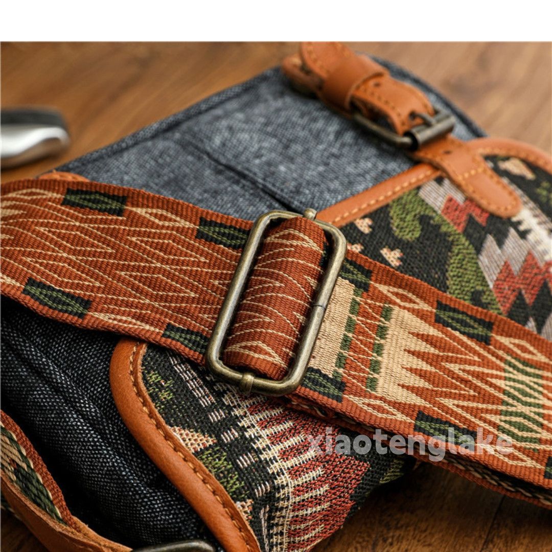 Designer × Japanese Brand × Vintage outdoor sports utility canvas pattern crossbody bag Size ONE SIZE - 8 Thumbnail